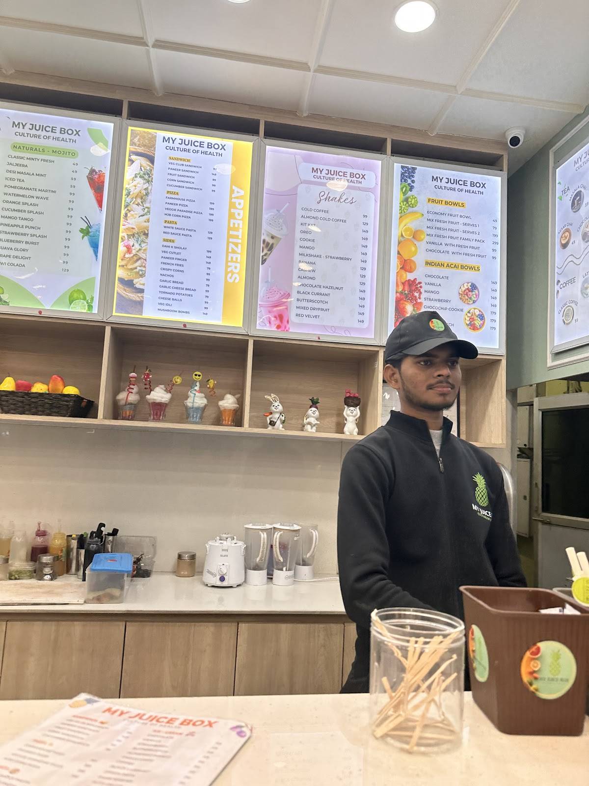My Juice Box menu