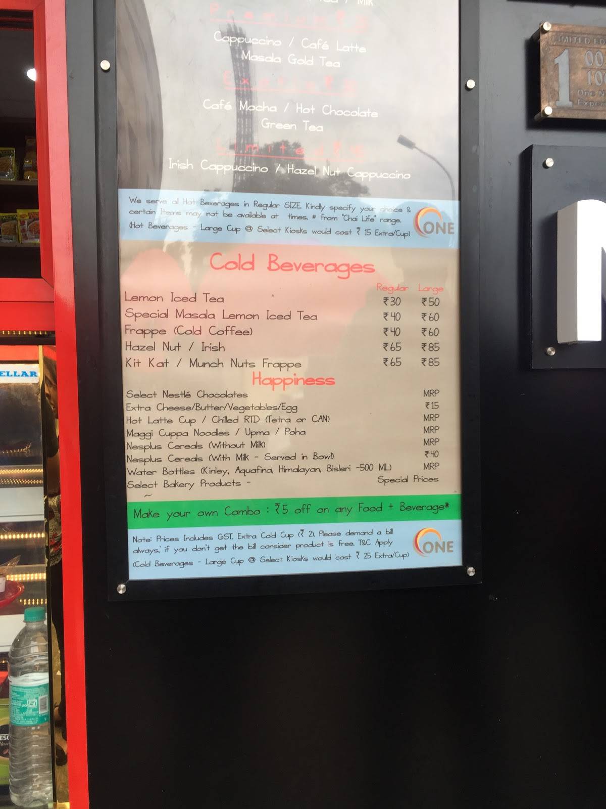 Nescafé menu