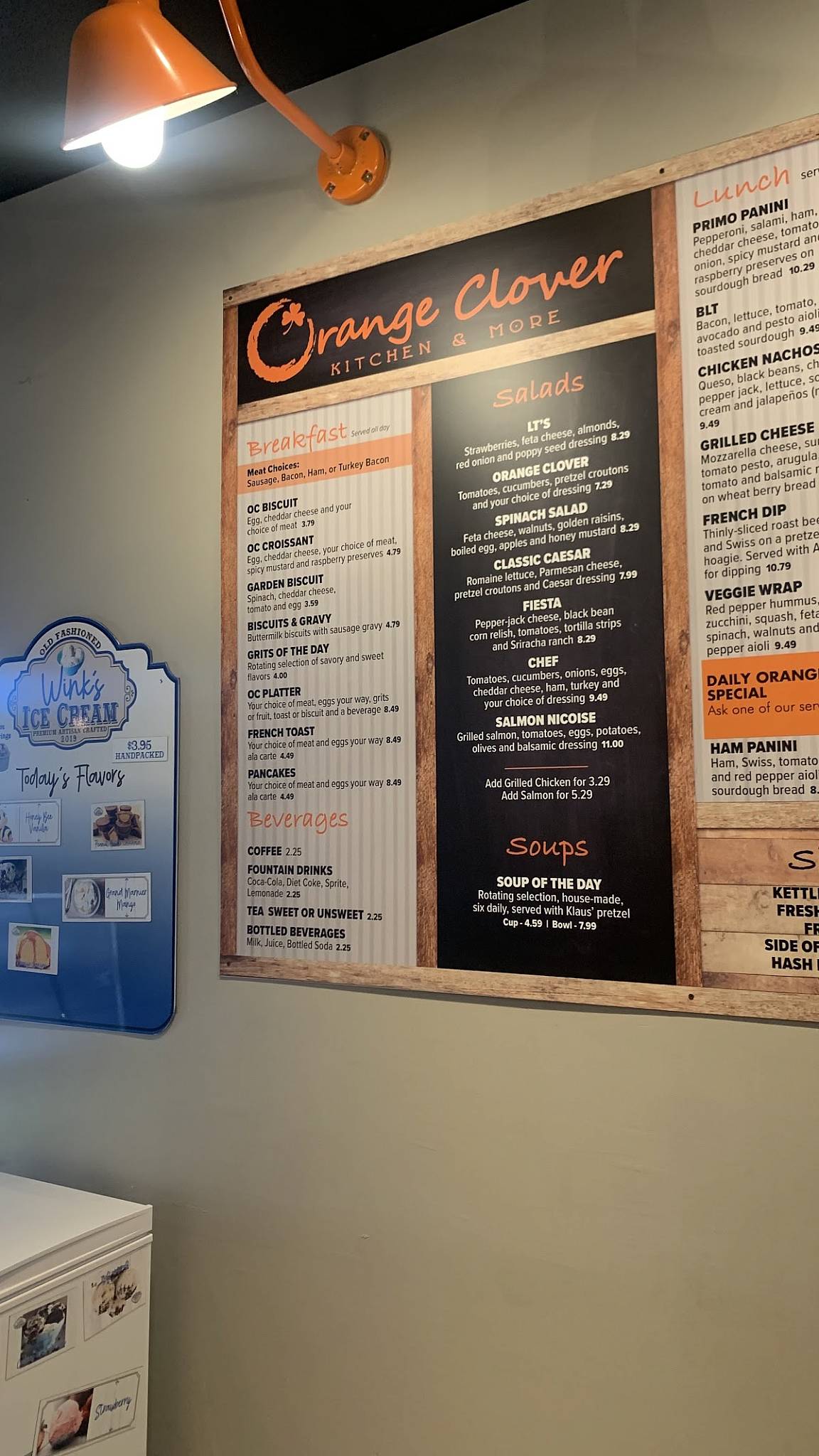 Menu at Orange Clover Kitchen & More cafe, Jeffersonville