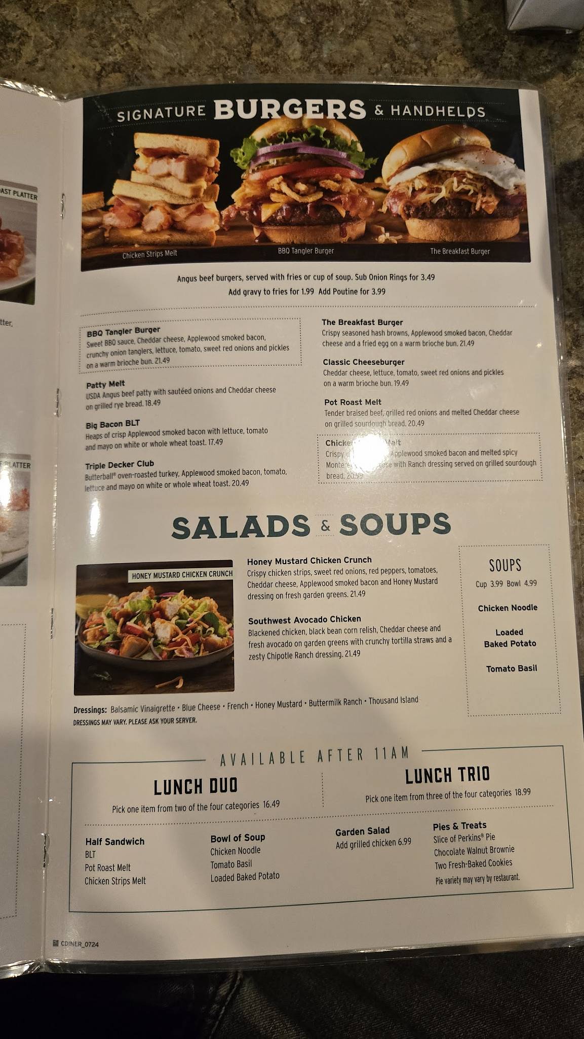 Menu de Perkins American Food Co.