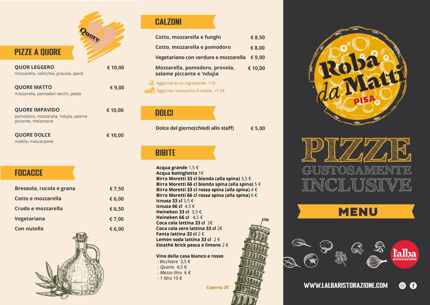 Menu di Roba da Matti 