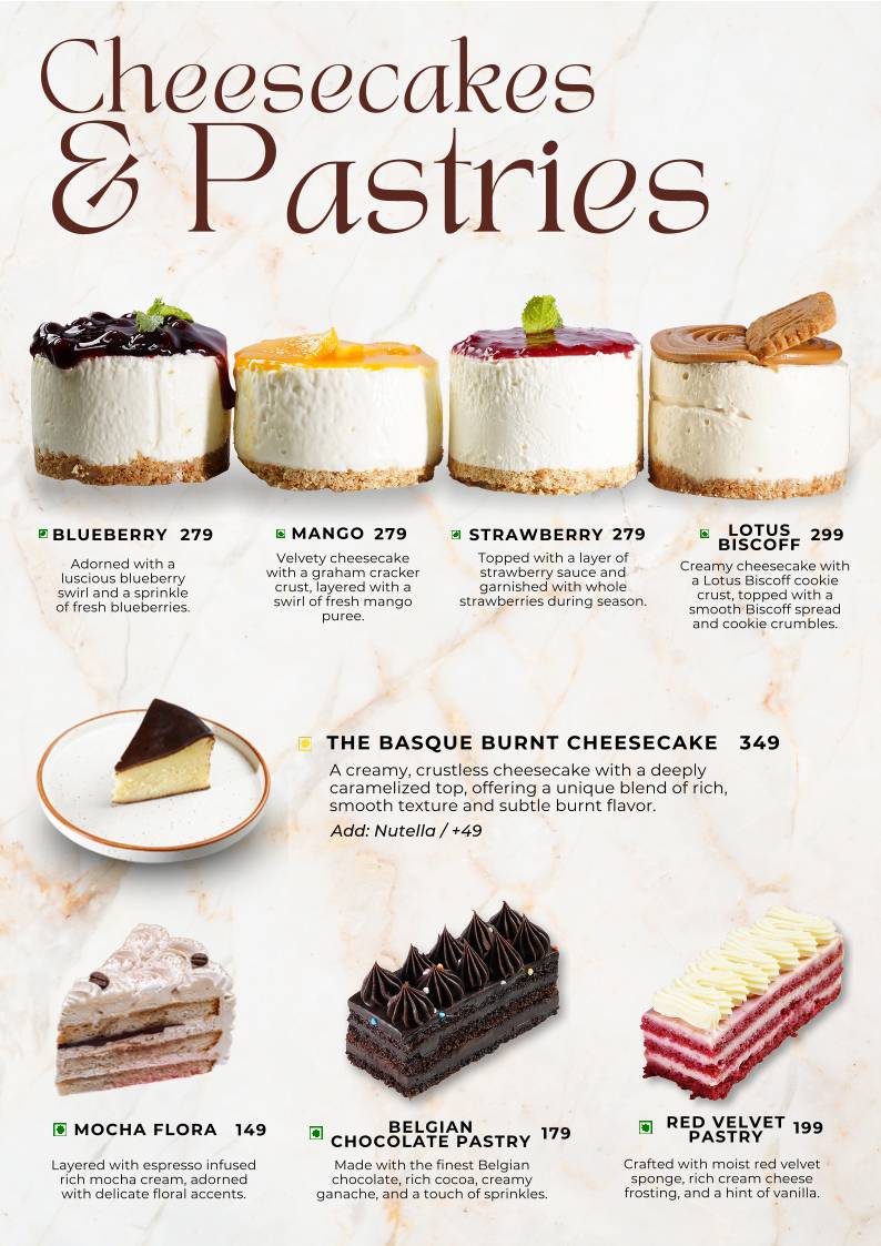 Sequoia Café menu
