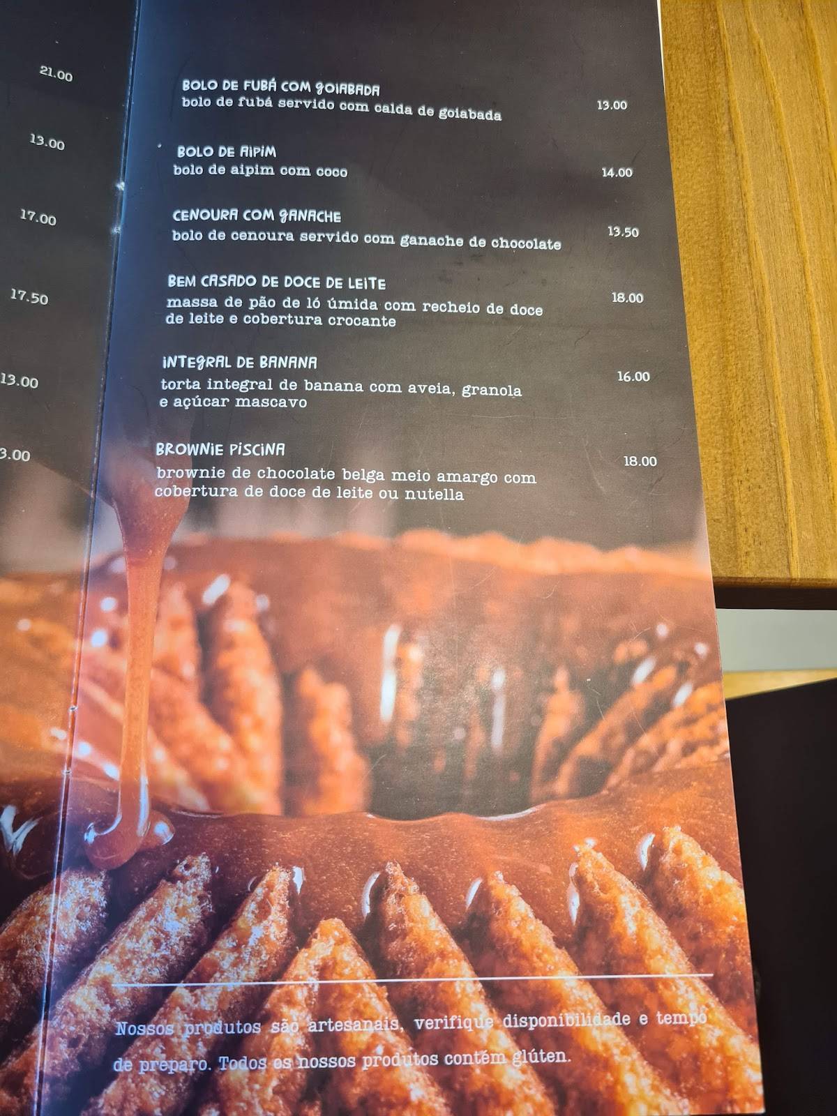 Tenro Café Américas cardápio