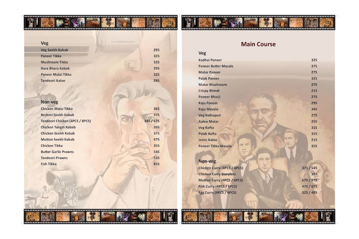 The Garage Kitchen menu