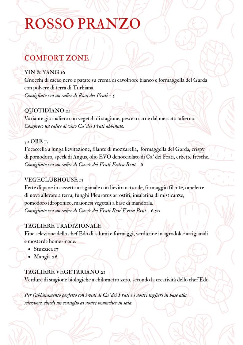 Menu di Caffetteria Pasticceria Bistrot La Fenice 