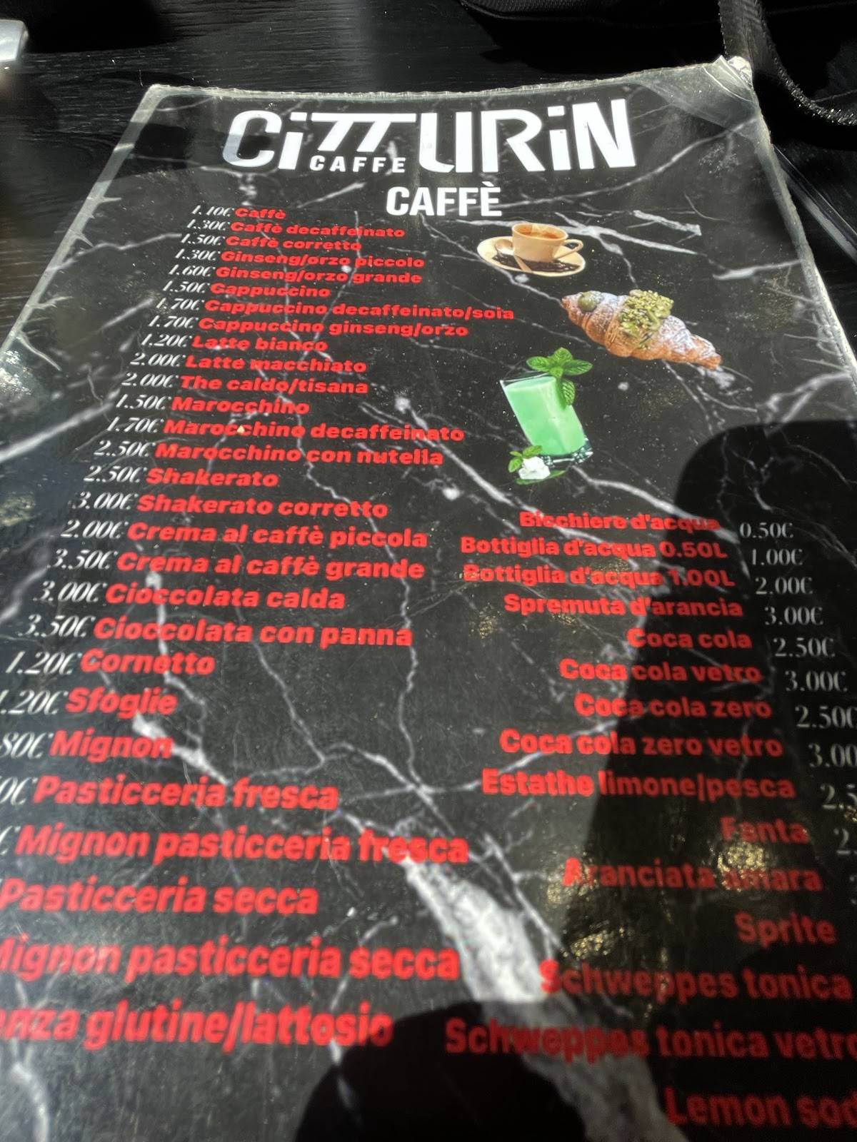 Menu di Caffè Cit TURIN 