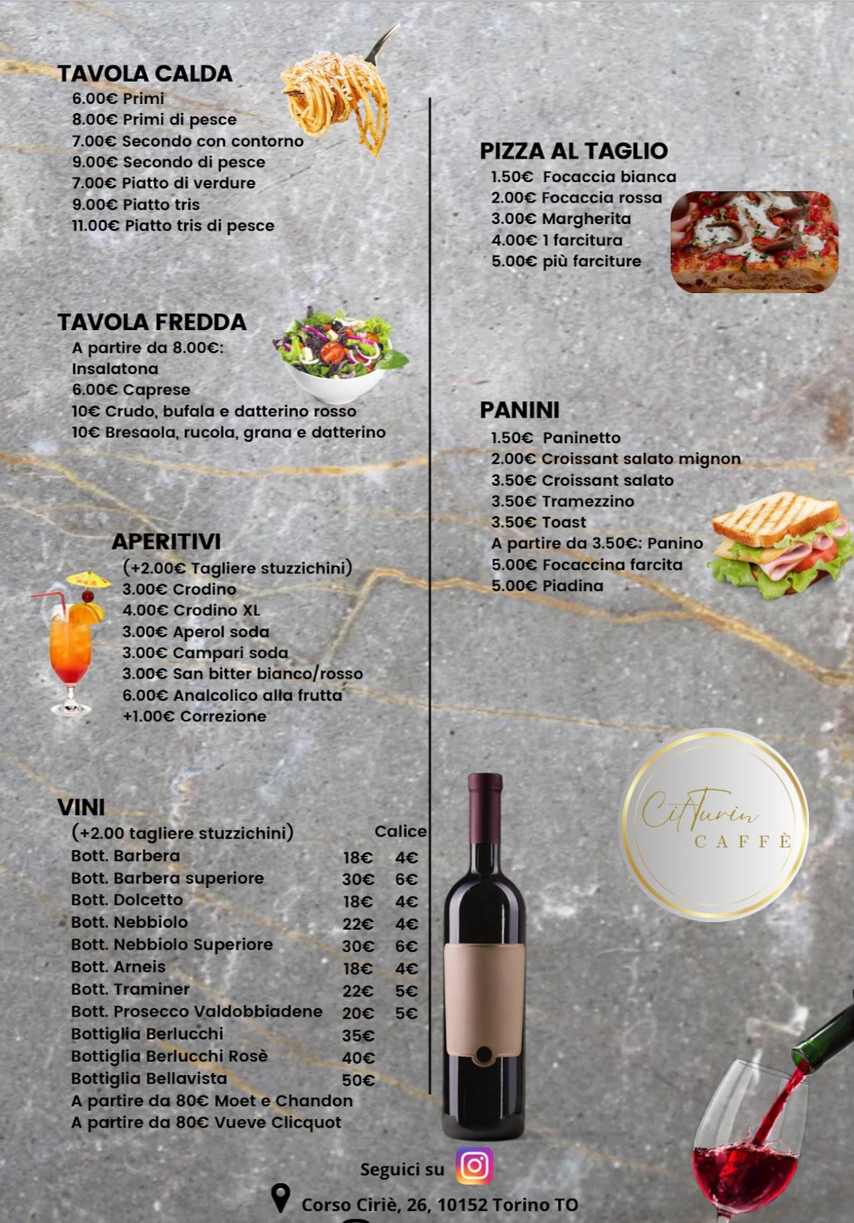 Menu di Caffè Cit TURIN 