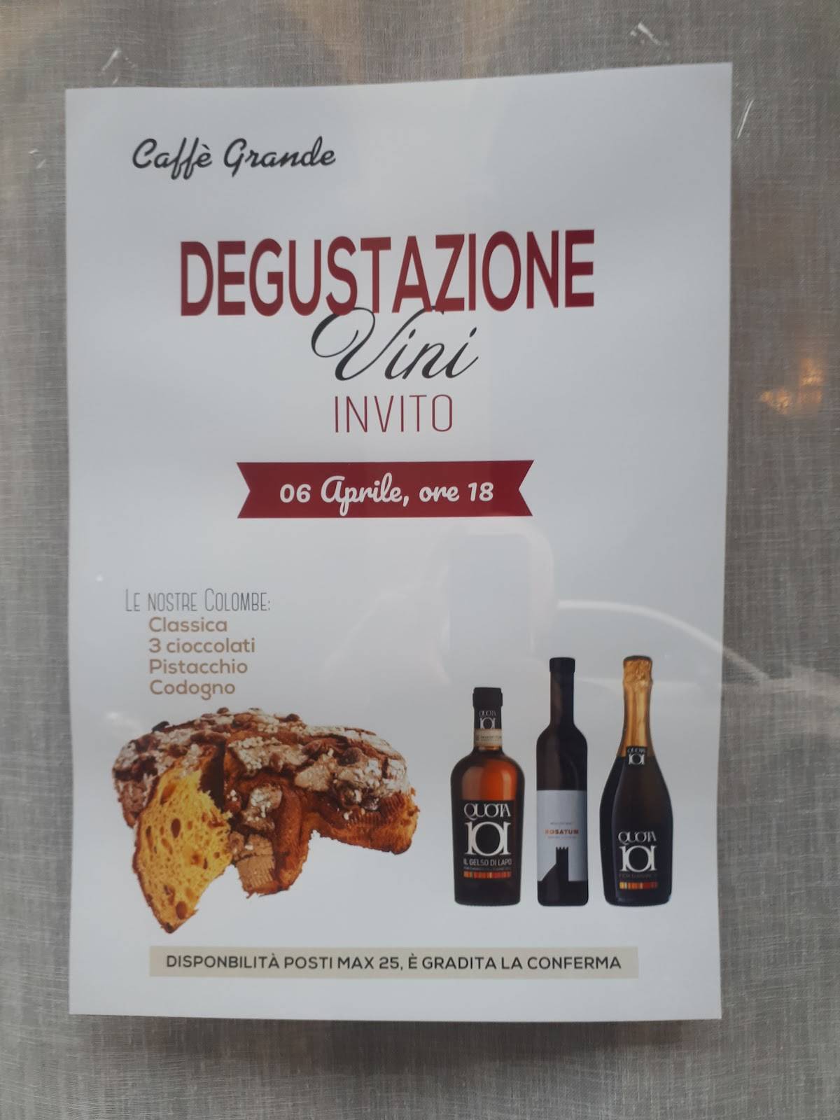 Menu di Caffè Grande 