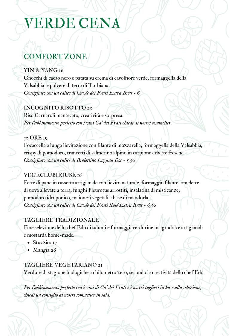 Menu di Caffetteria Pasticceria Bistrot La Fenice 