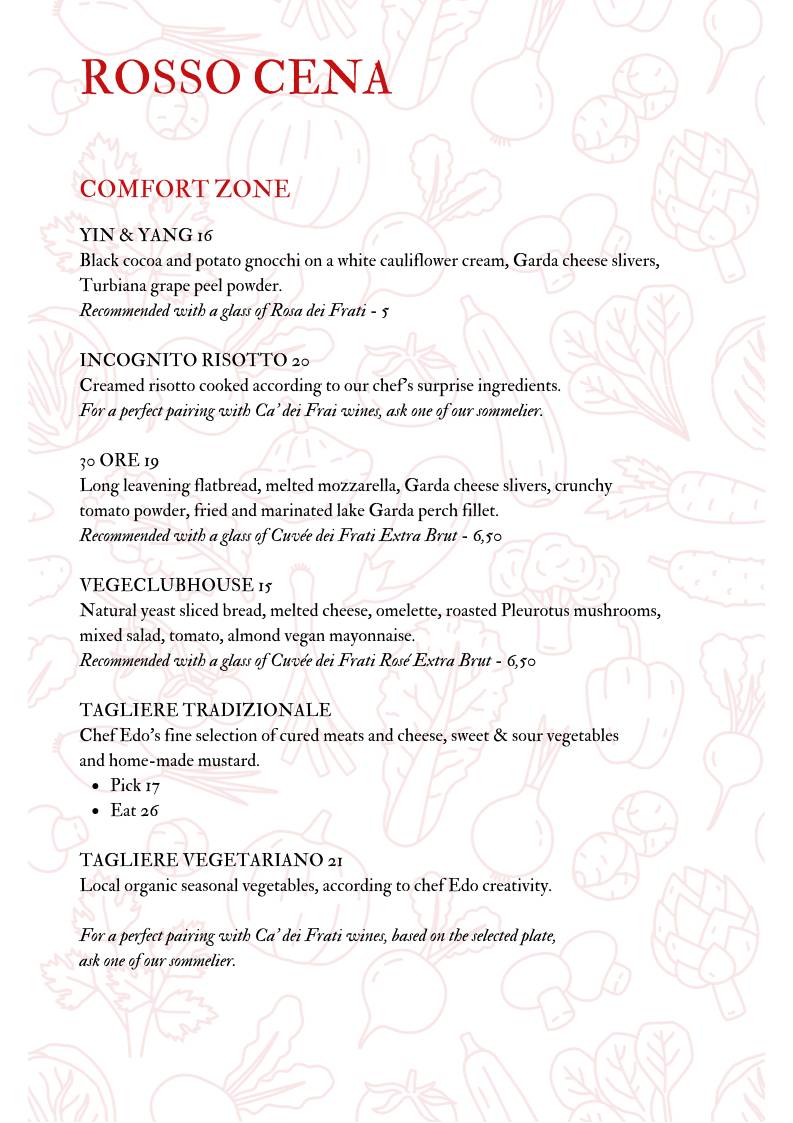 Menu di Caffetteria Pasticceria Bistrot La Fenice 