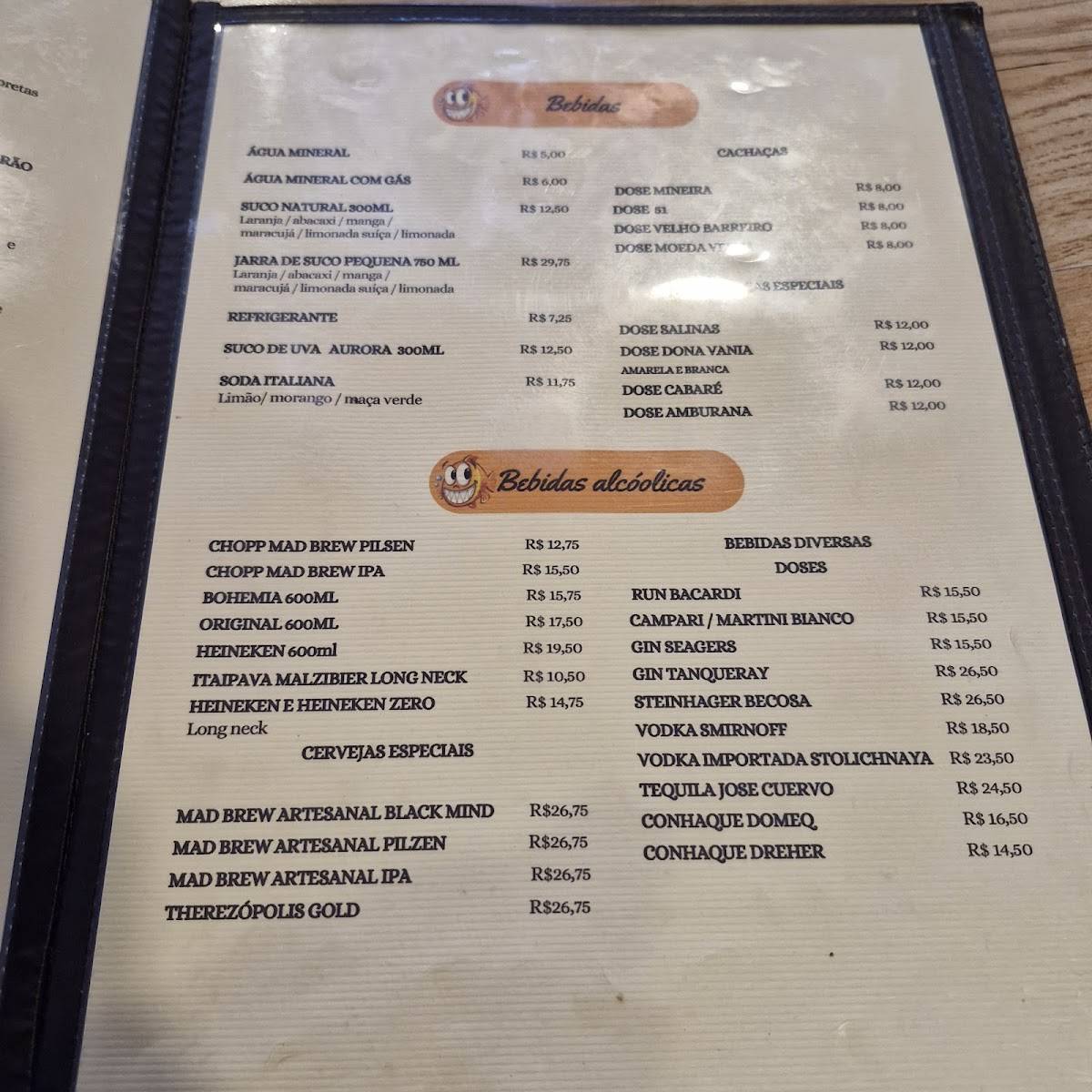 Caldo de Piranha Bar e Restaurante cardápio