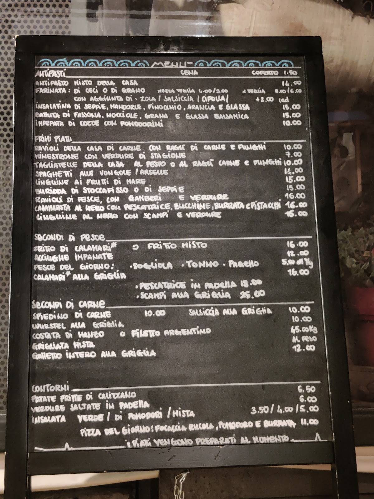 Menu di Piccolo Bar 