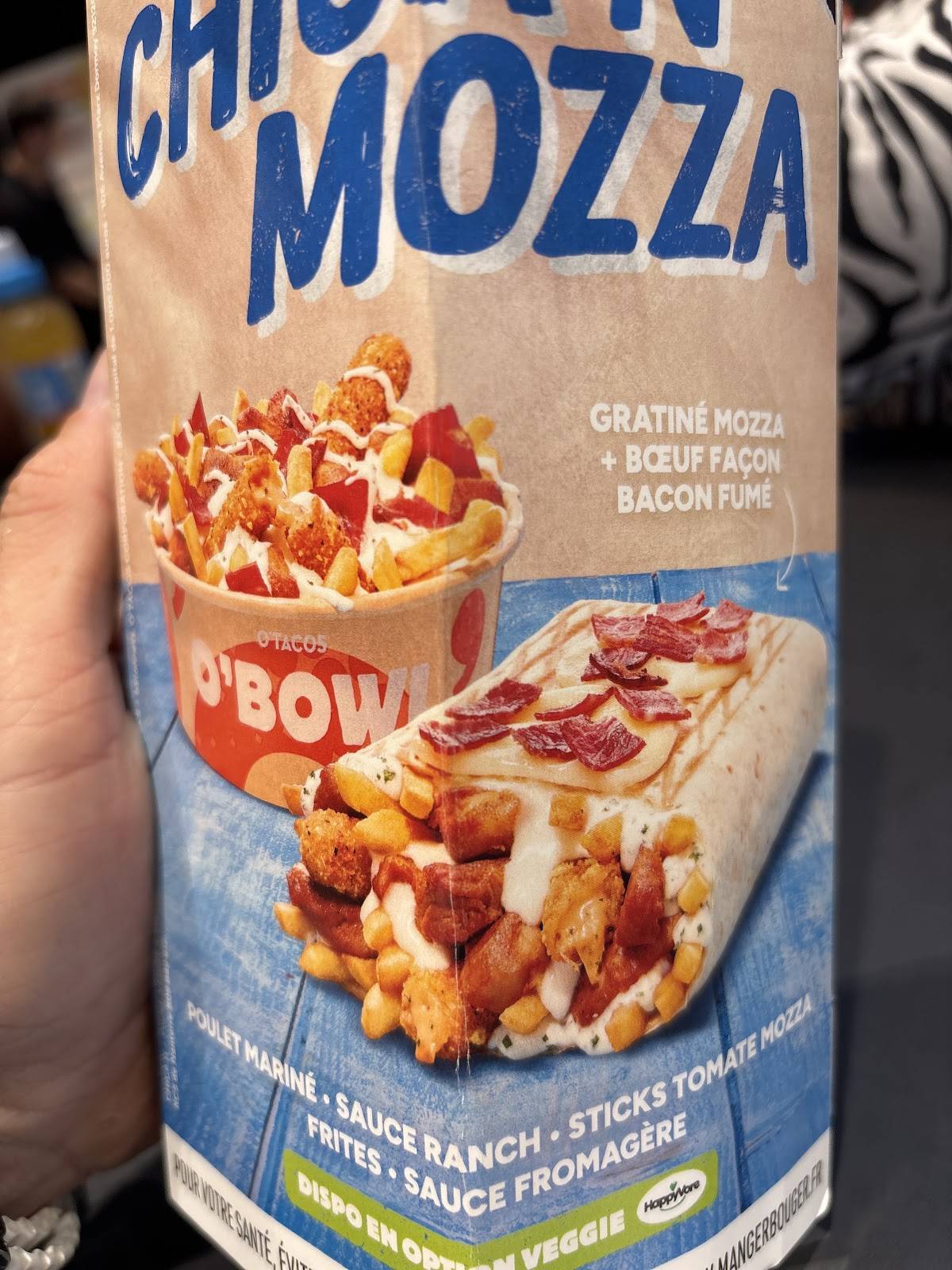Menu de O'Tacos