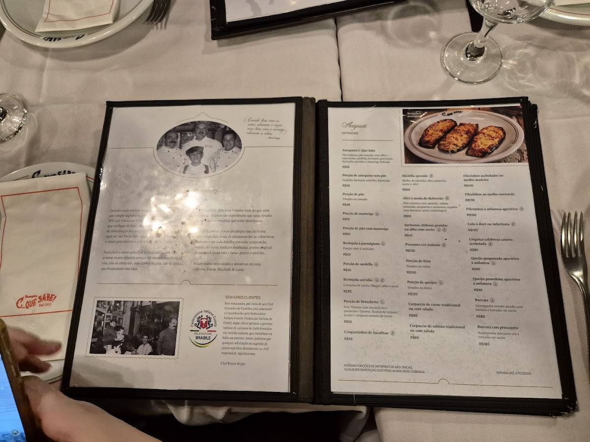 Cantina C...Que Sabe! cardápio