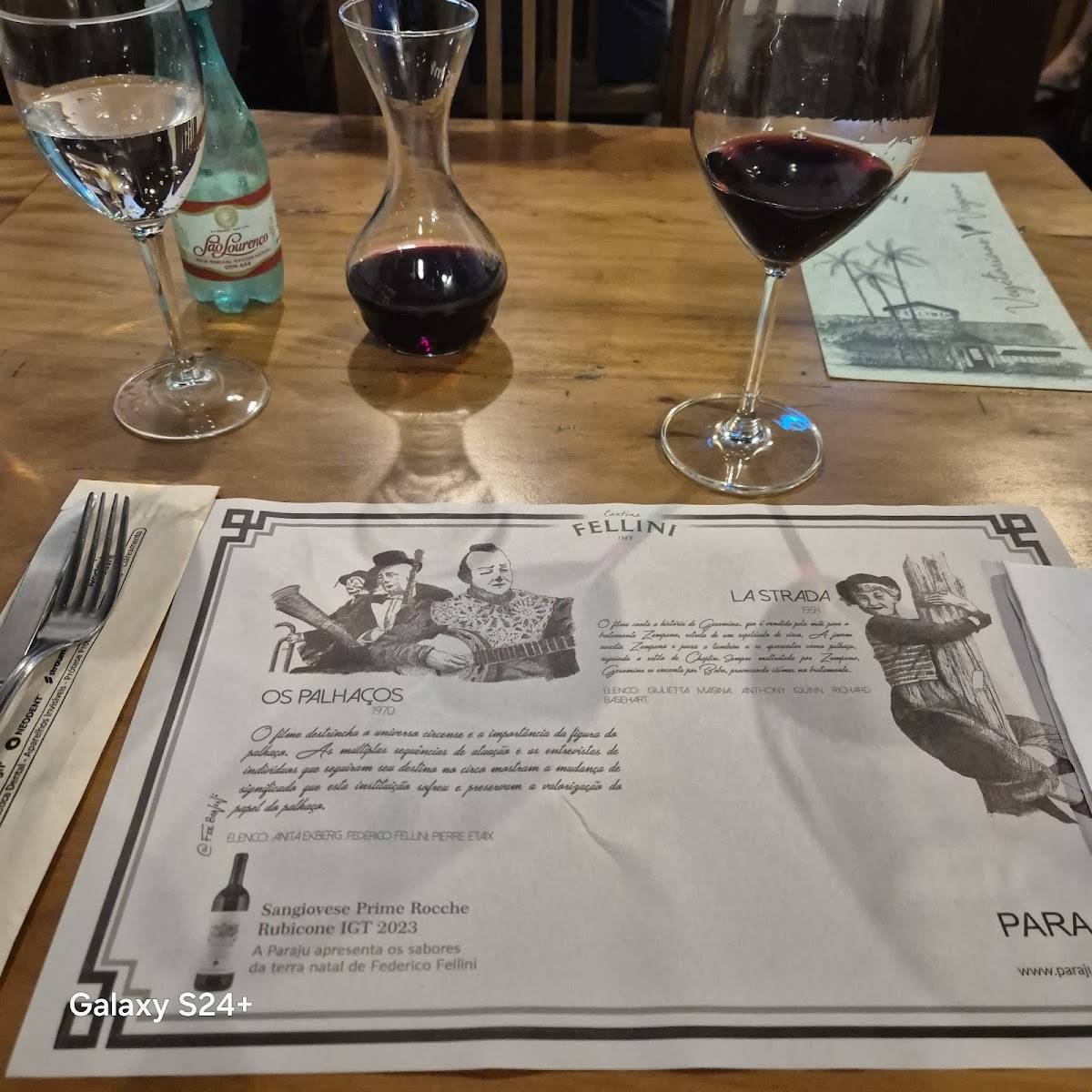 Cantina Fellini cardápio