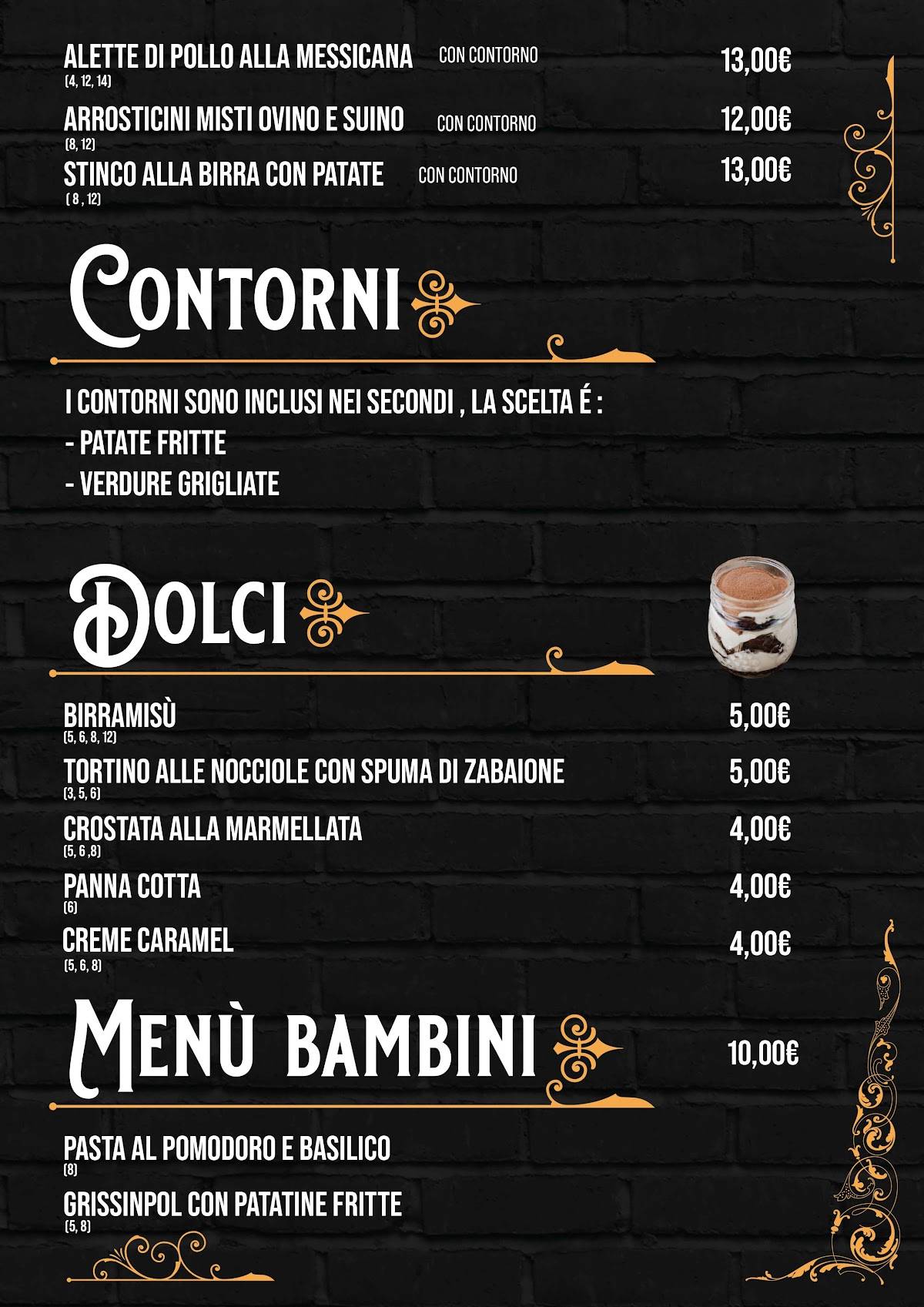 Menu di Il Capolinea Birreria Bistrò 