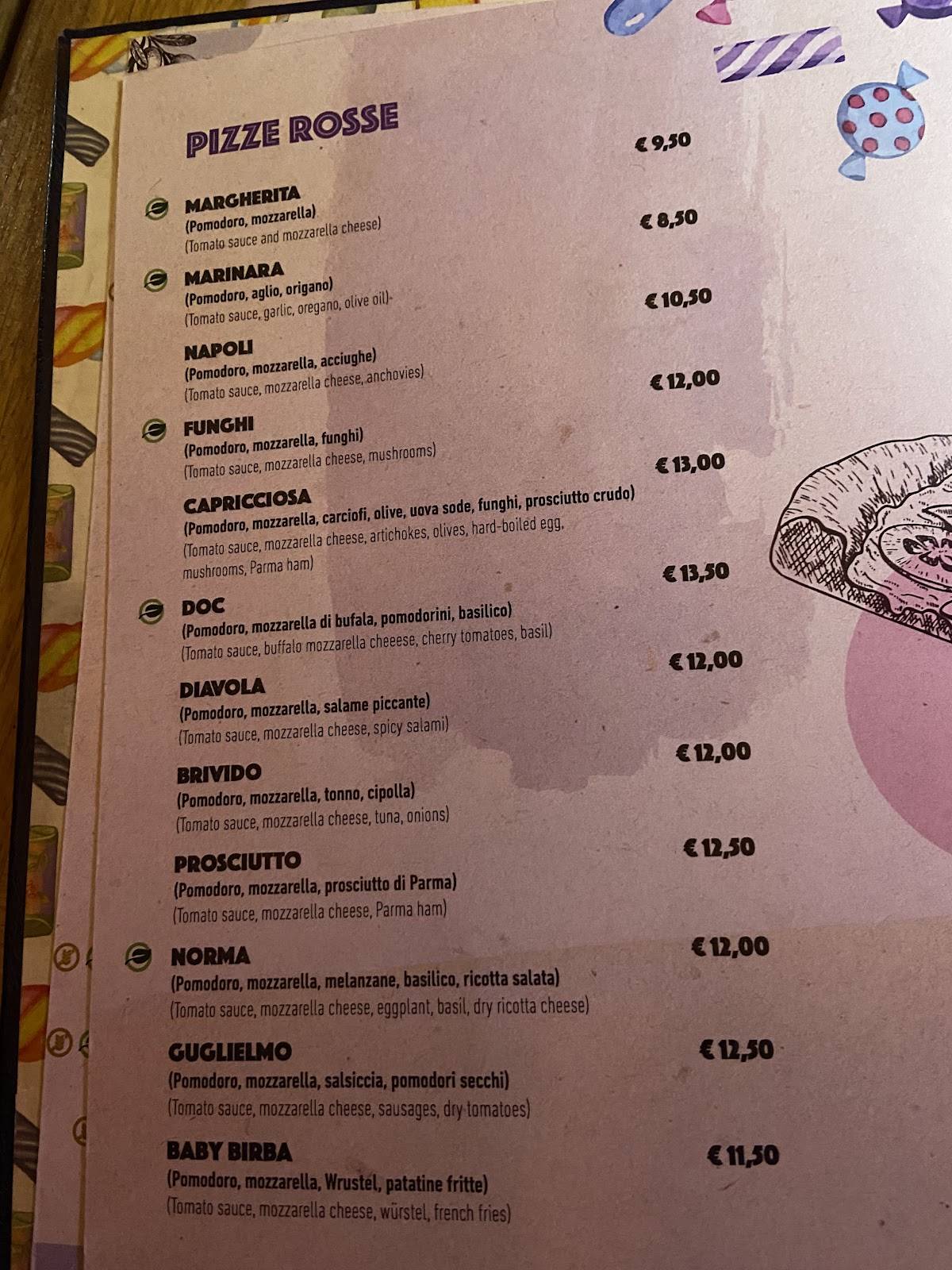 Menu di Caramella 