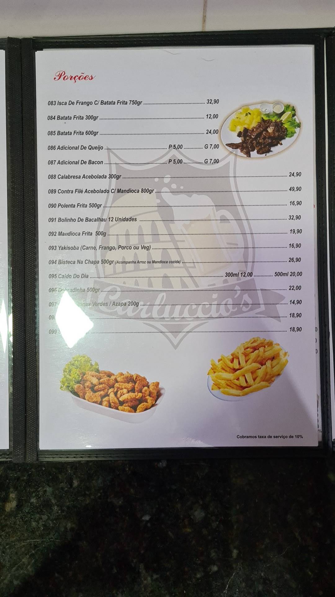 Poscai Bier cardápio