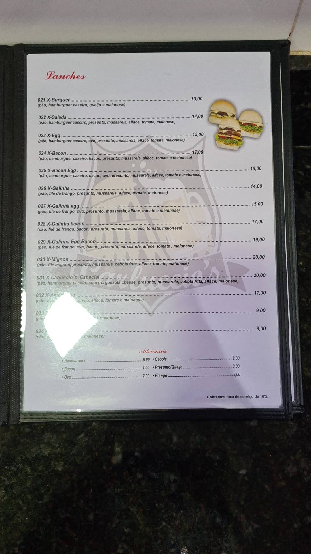 Poscai Bier cardápio