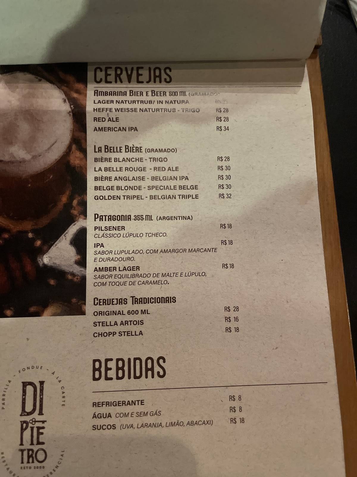 Casa Di Pietro cardápio