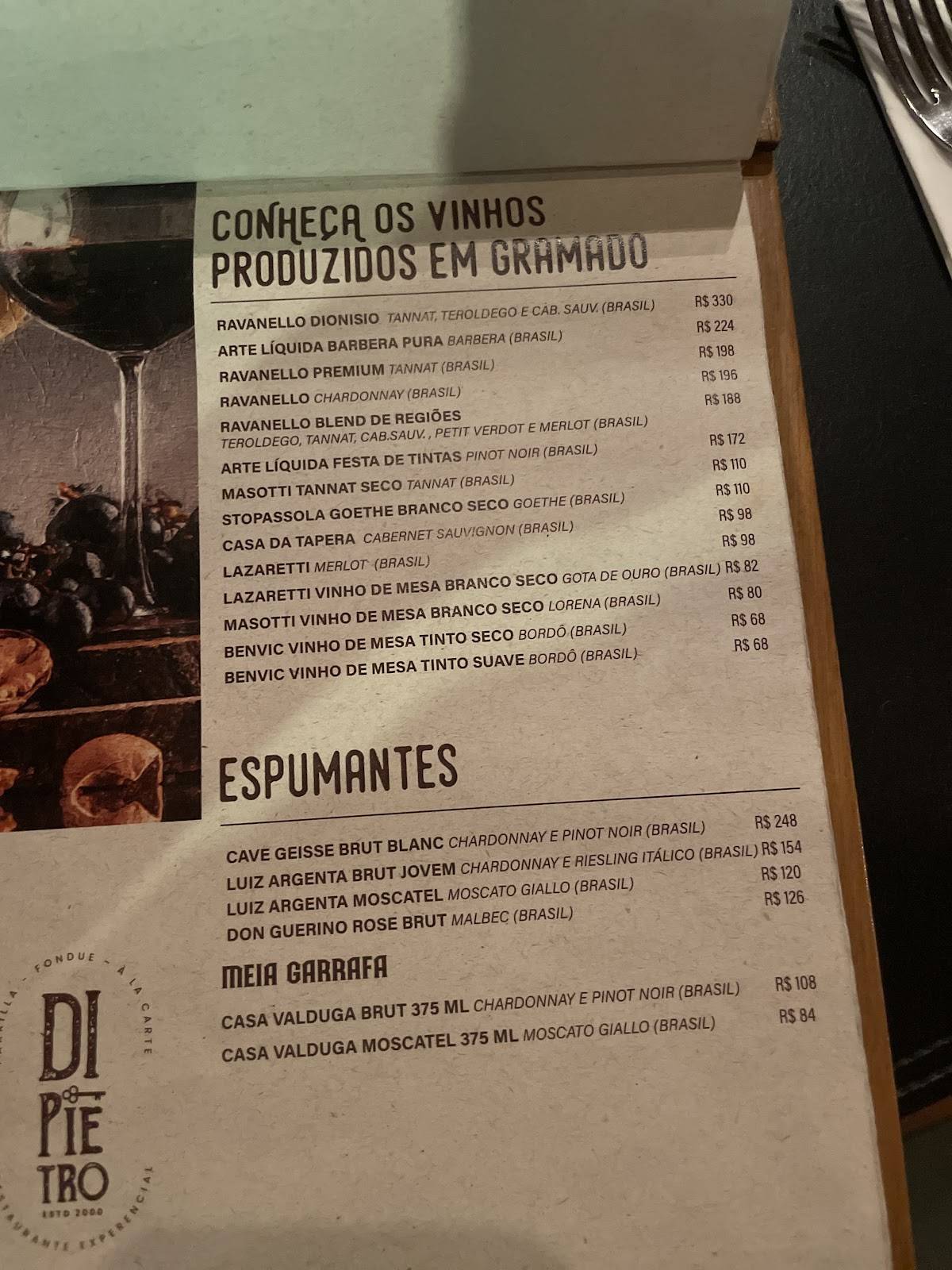 Casa Di Pietro cardápio