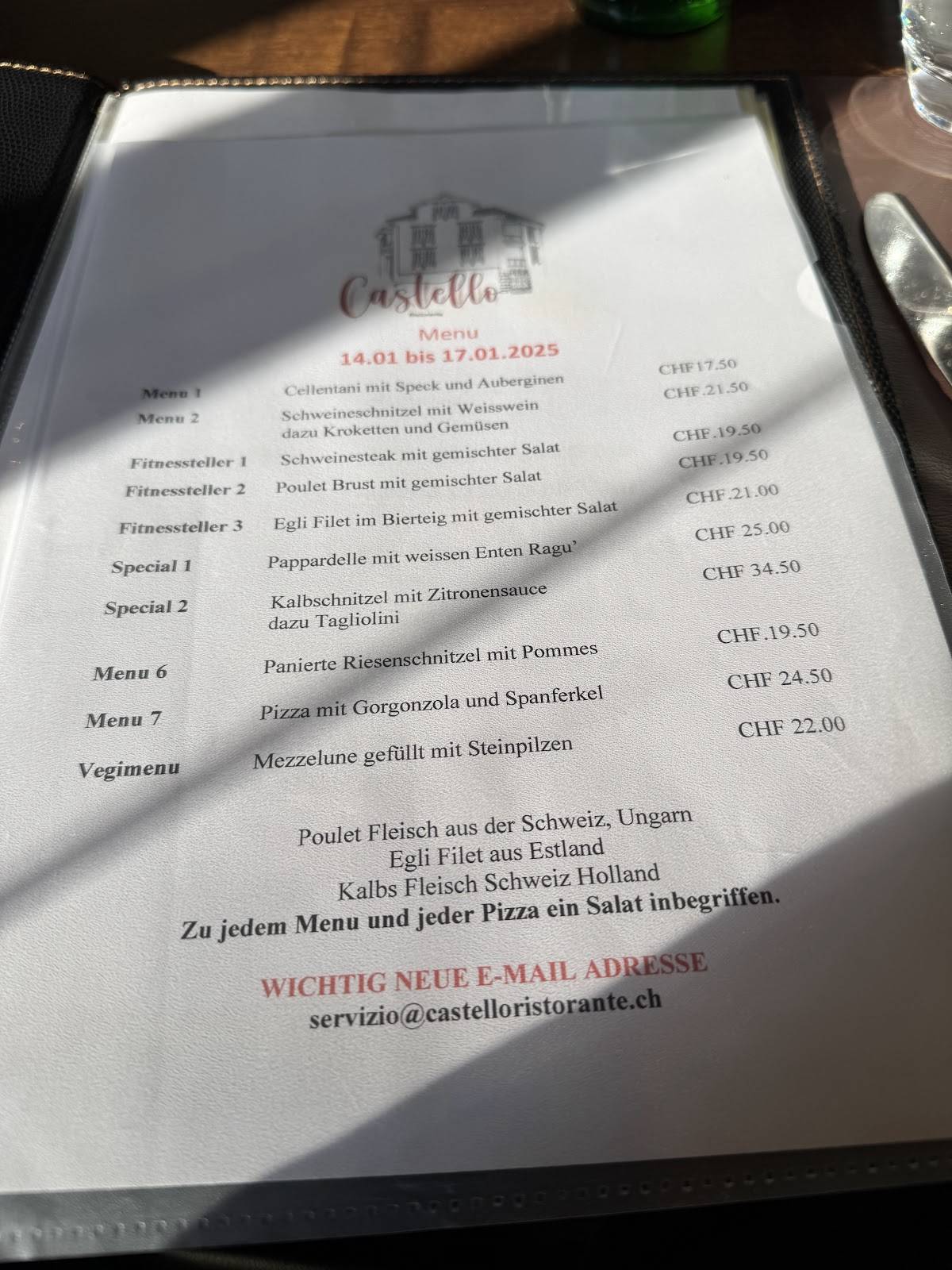 Menu di Castello 