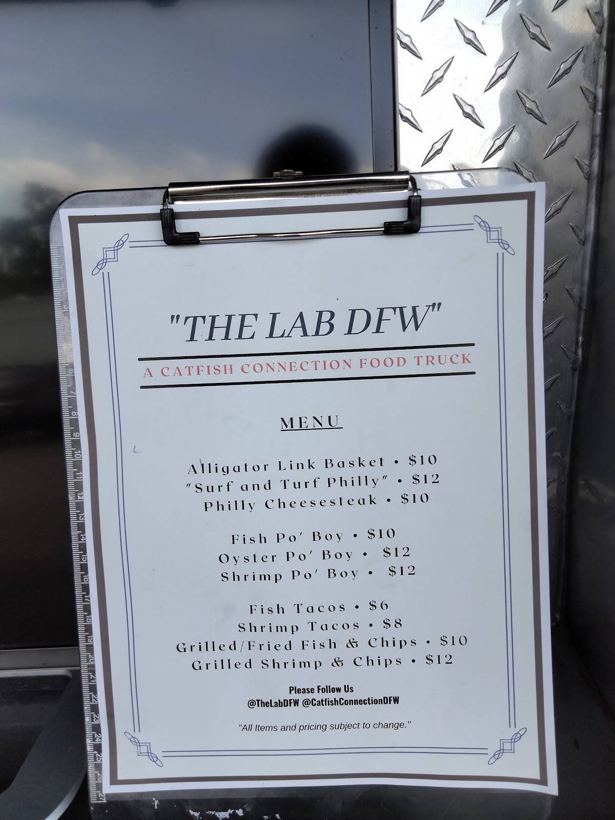 Menu at Catfish Connection restaurant, Dallas, W Kiest Blvd