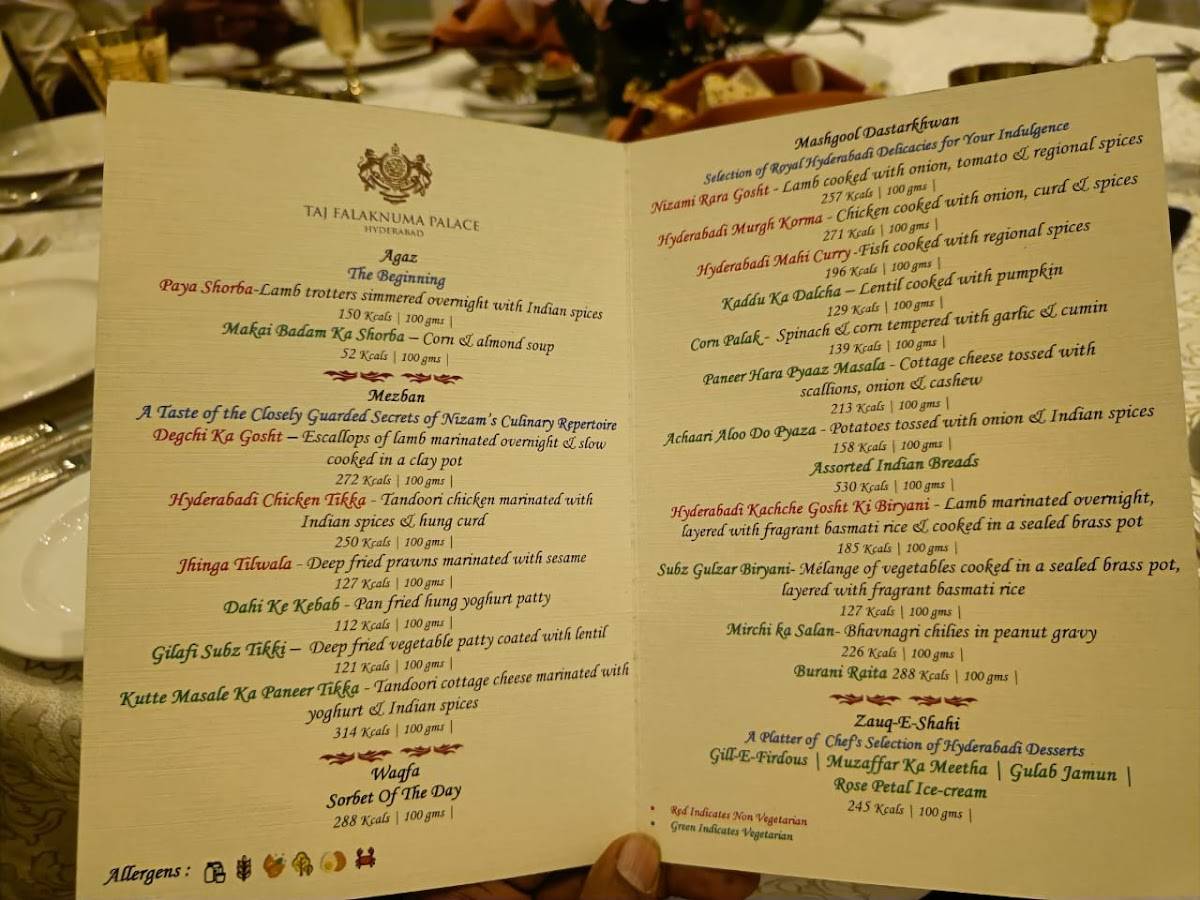 Celeste menu
