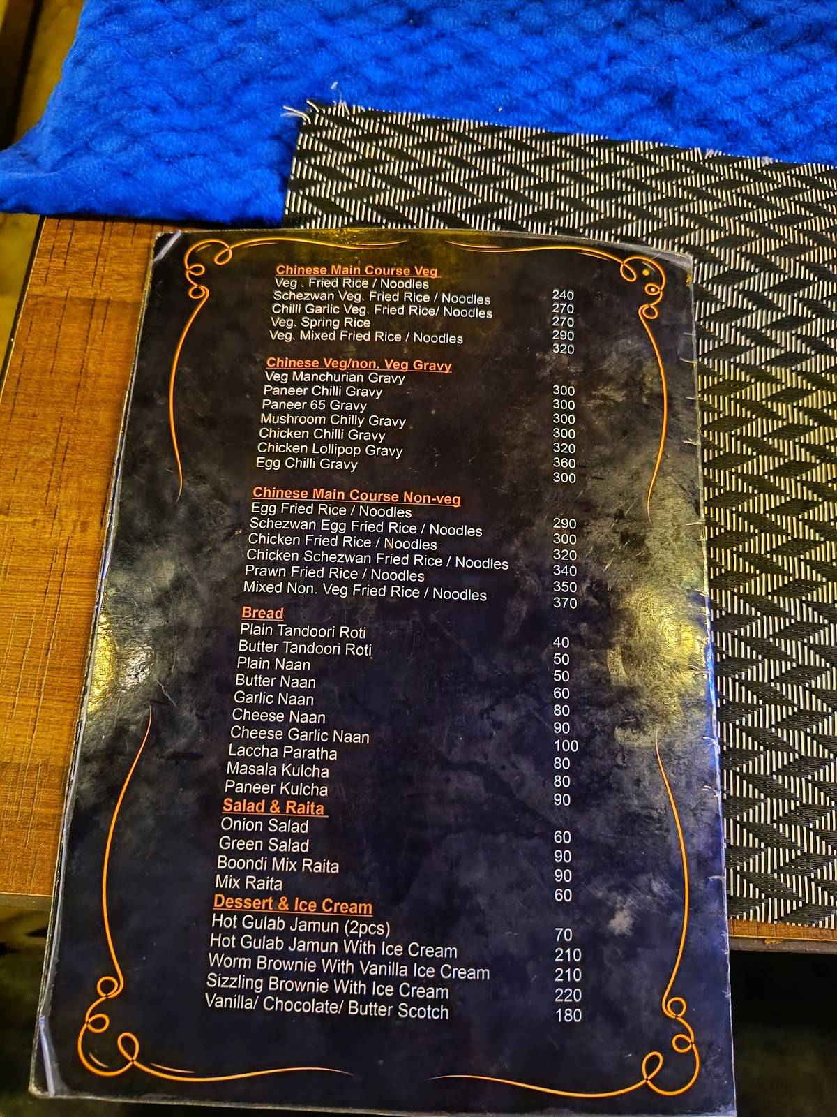 Celsius - Rooftop Restro & Lounge menu