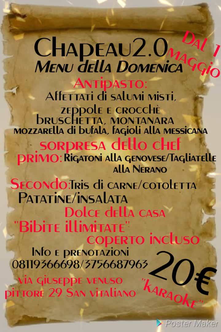 Menu di Chapeau 2.0 