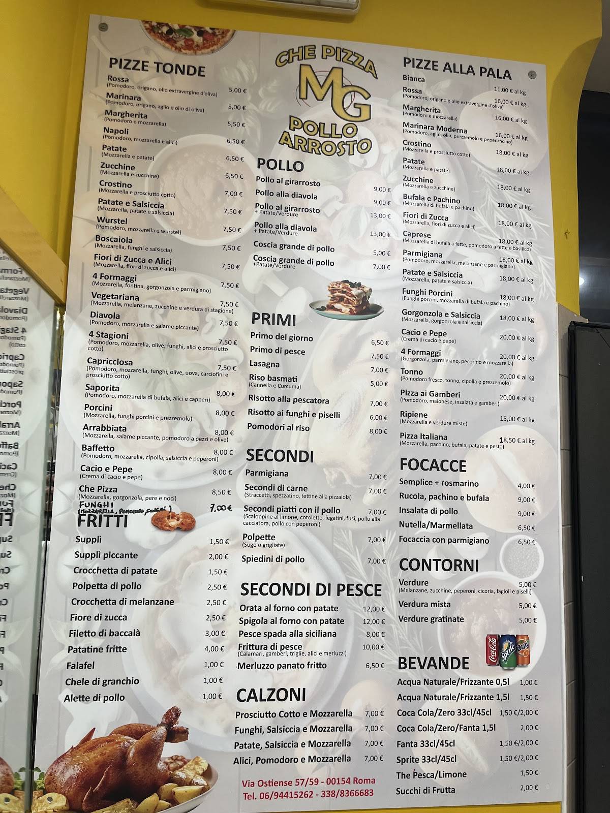 Menu di Che Pizza Mg 
