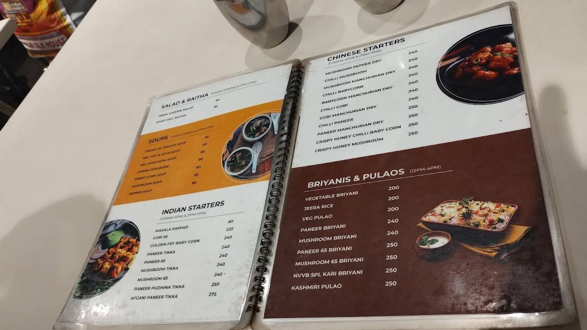 Namma Veedu Vasanta Bhavan menu
