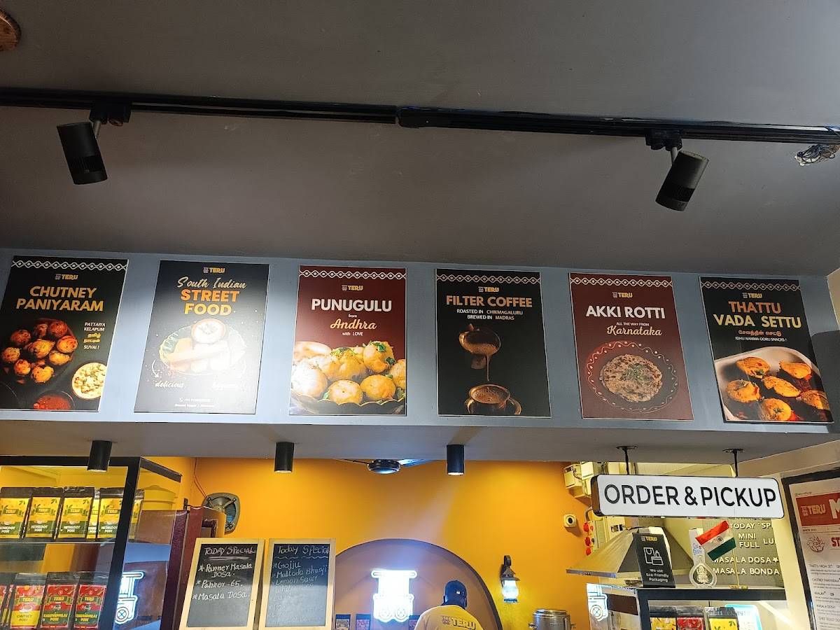 Teru – South Indian Street Food Alwarpet menu