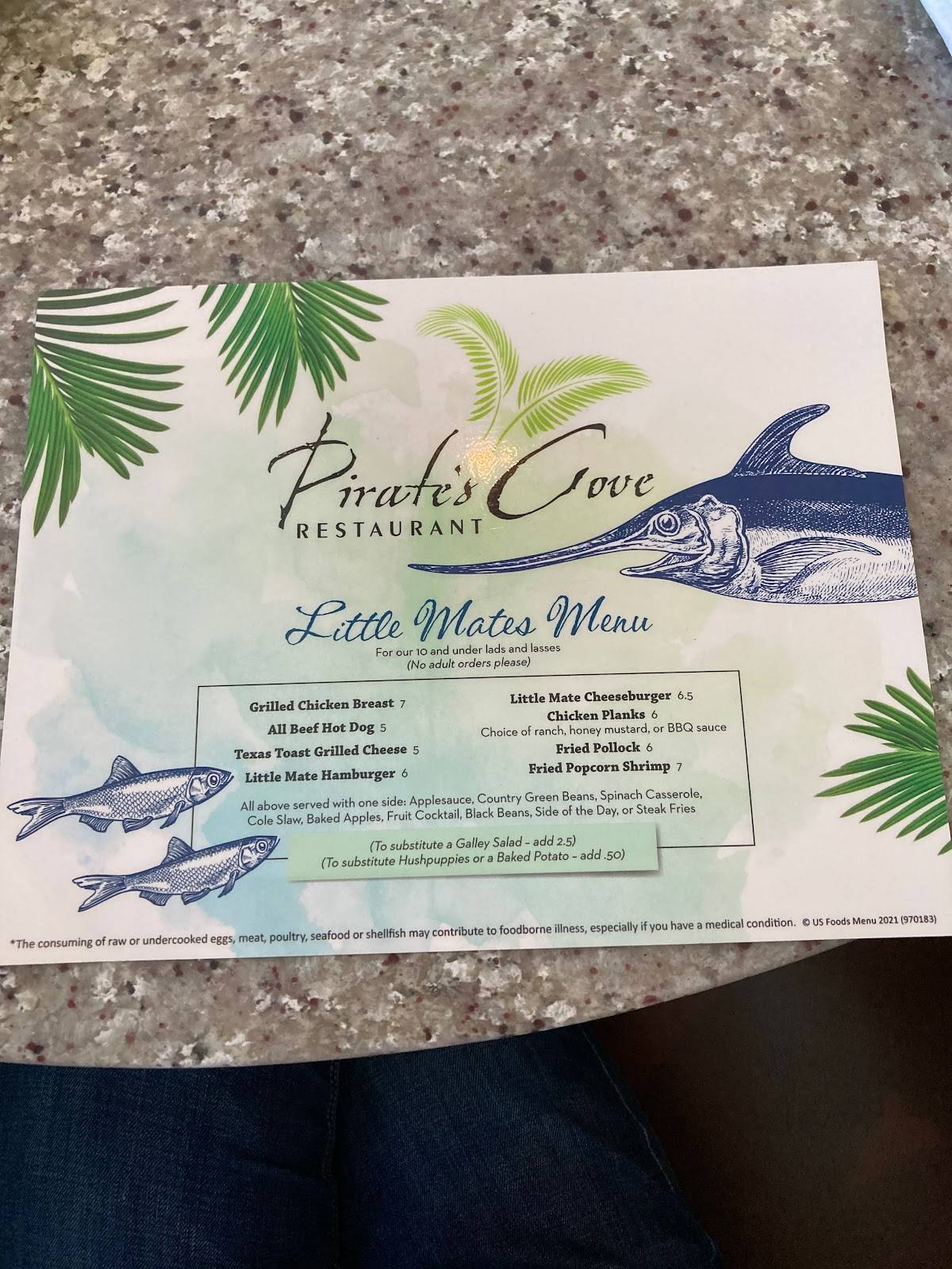 Menu at Pirate's Cove Restaurant, Chesapeake