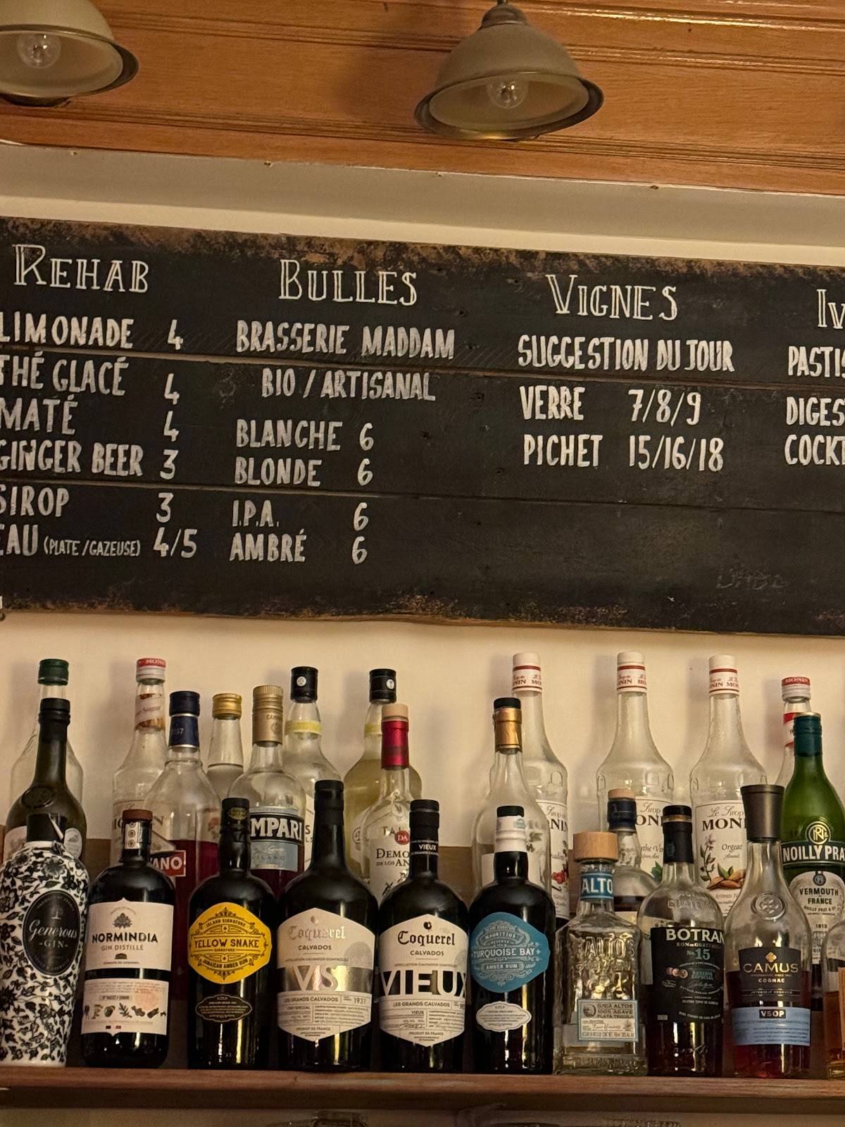 Menu de Chez Babo