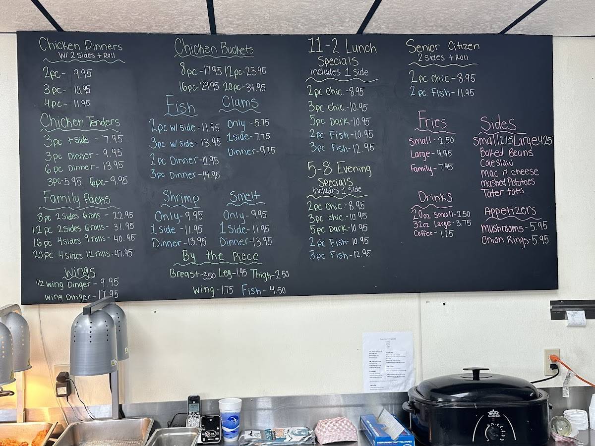 Menu at The Chicken Shack of Constantine restaurant, Constantine