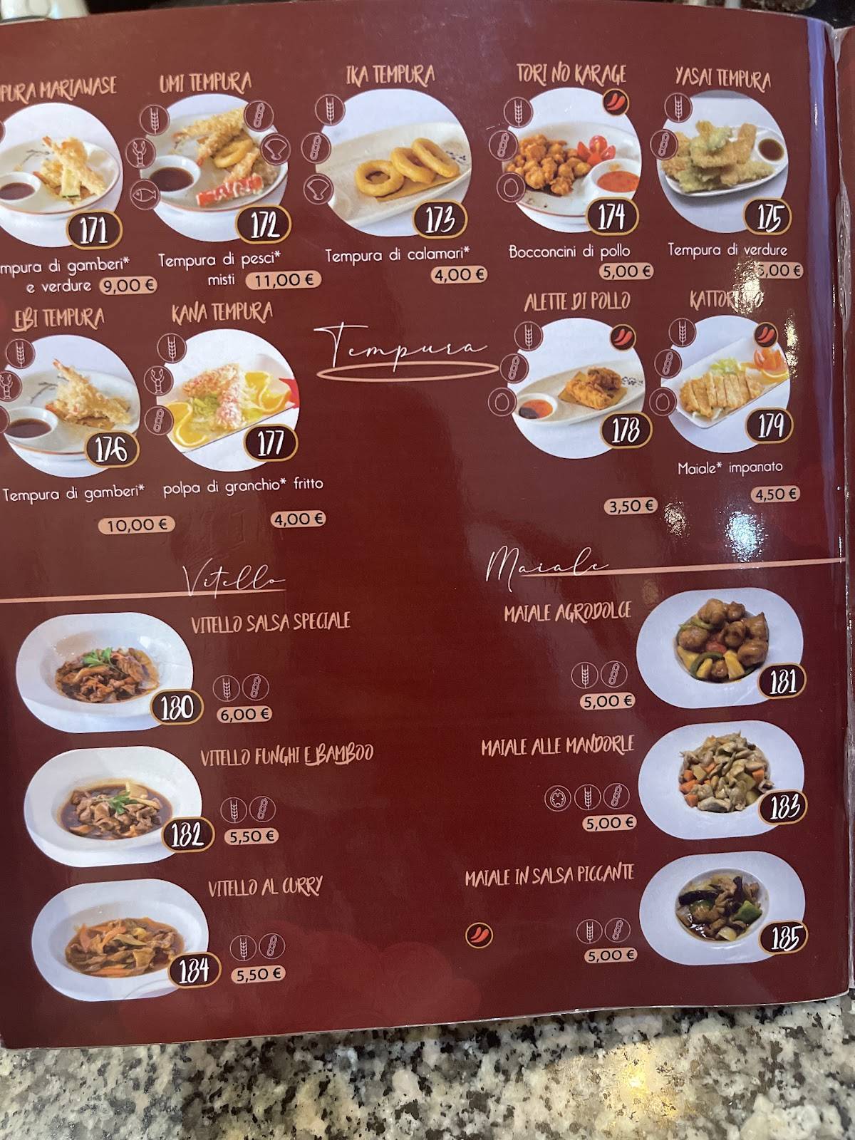 Menu di Chihiro Sushi Restaurant 