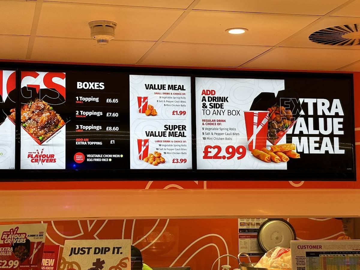 Menu at Chopstix - Bognor Regis Butlins restaurant, Bognor Regis