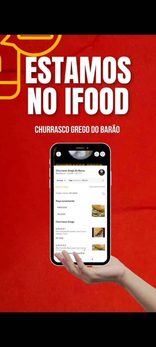Churrasco Grego do Barão e Hamburgueria em Uberaba - MG cardápio