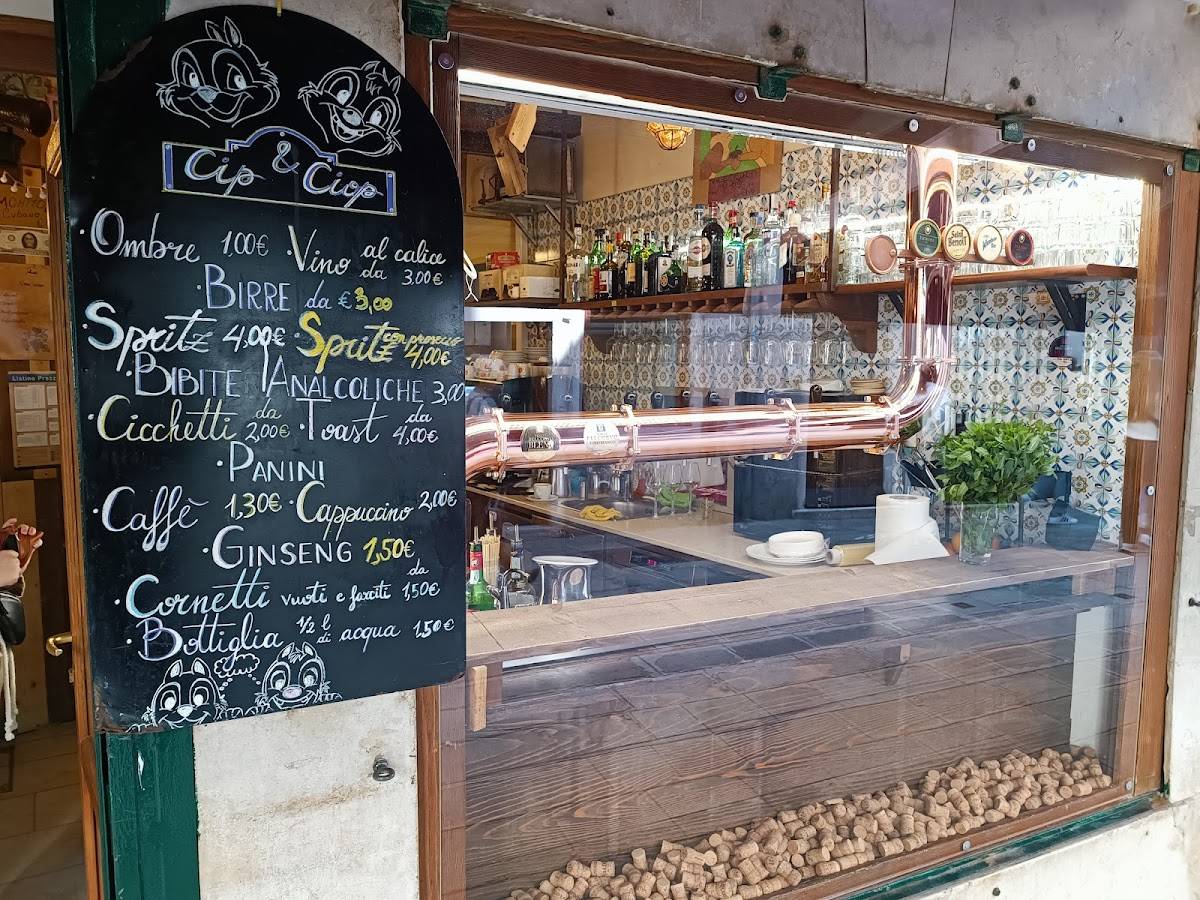 Menu di Bacaro Cip & Ciop 