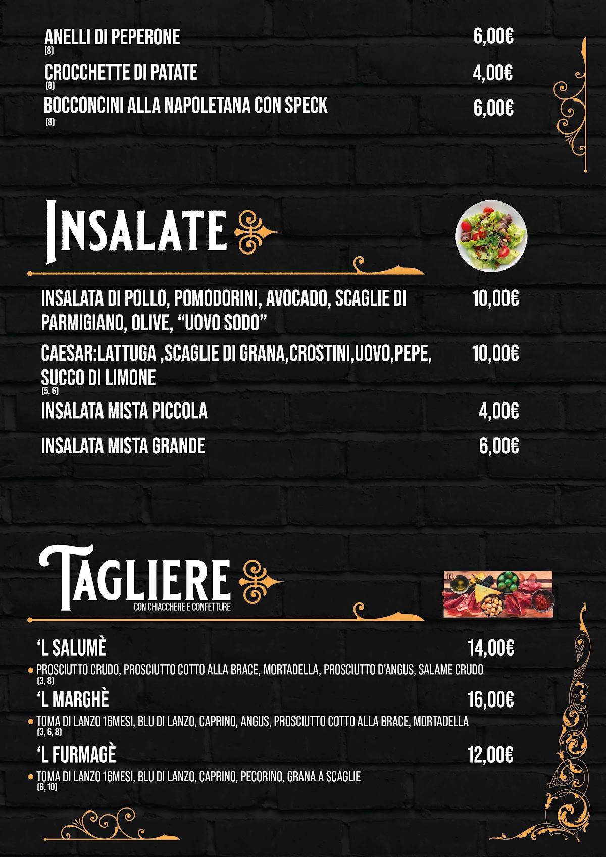 Menu di Il Capolinea Birreria Bistrò 