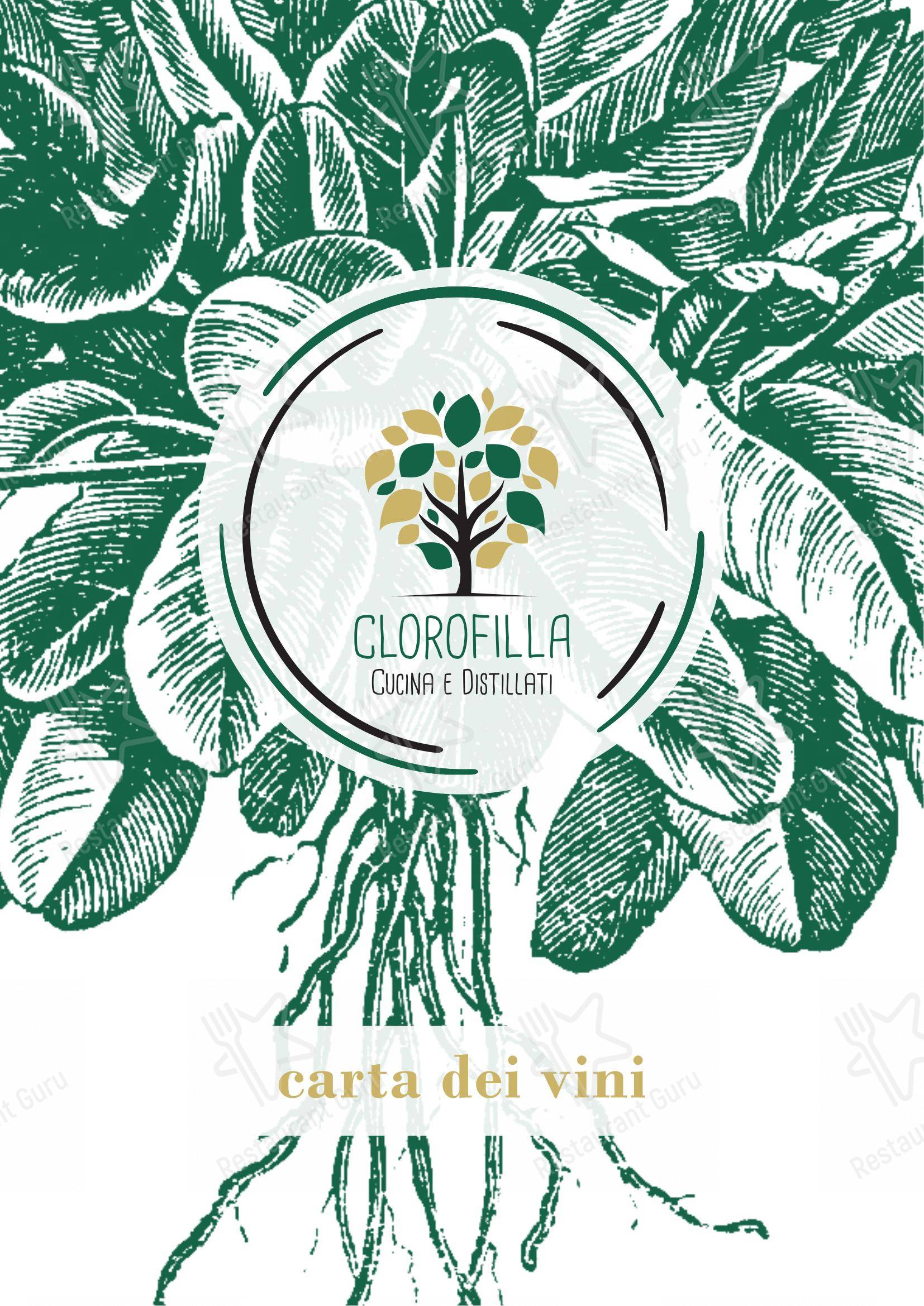 Clorofilla Cucina & Distillati in Roma - 菜单