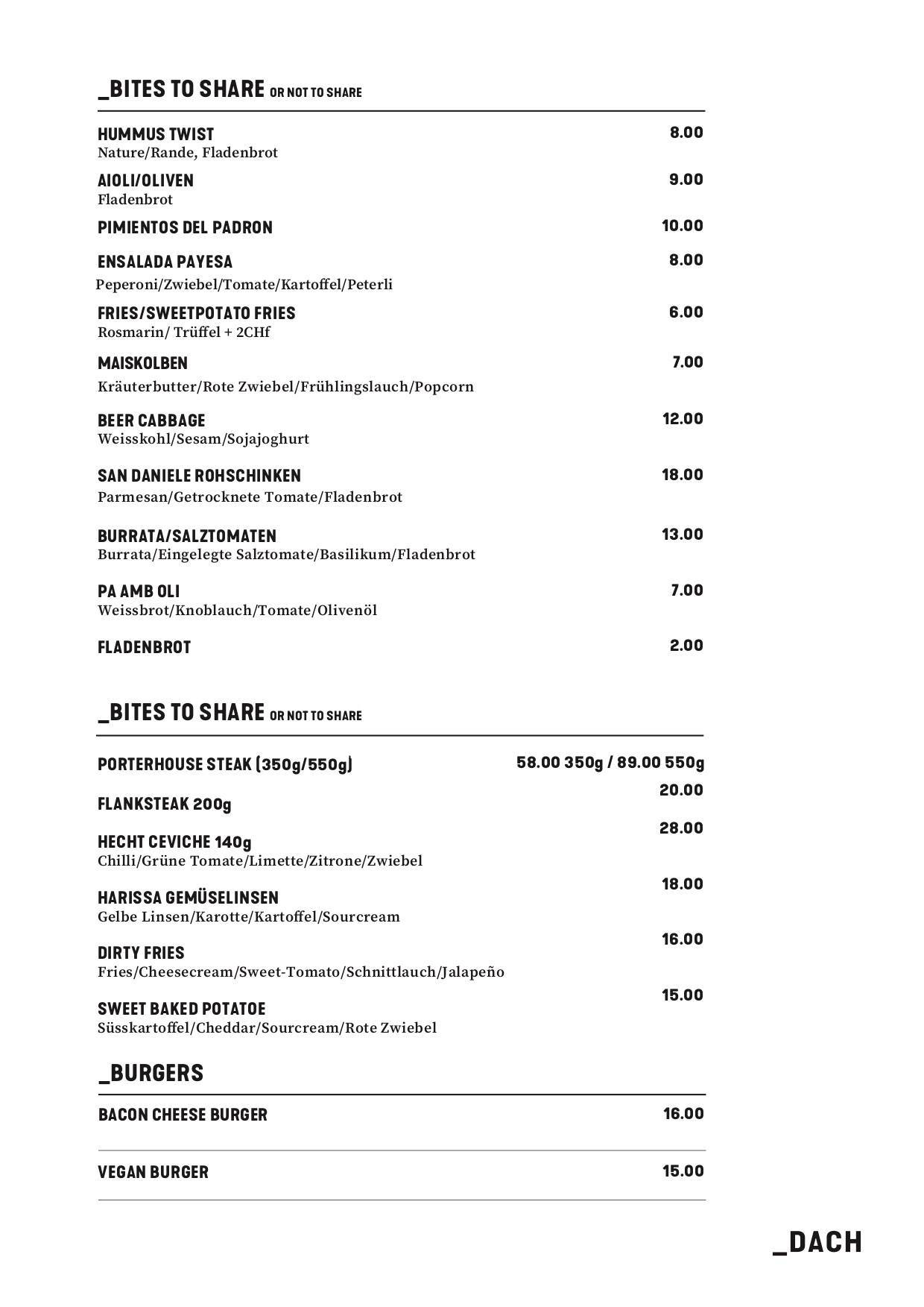 Menu di Das Viertel 