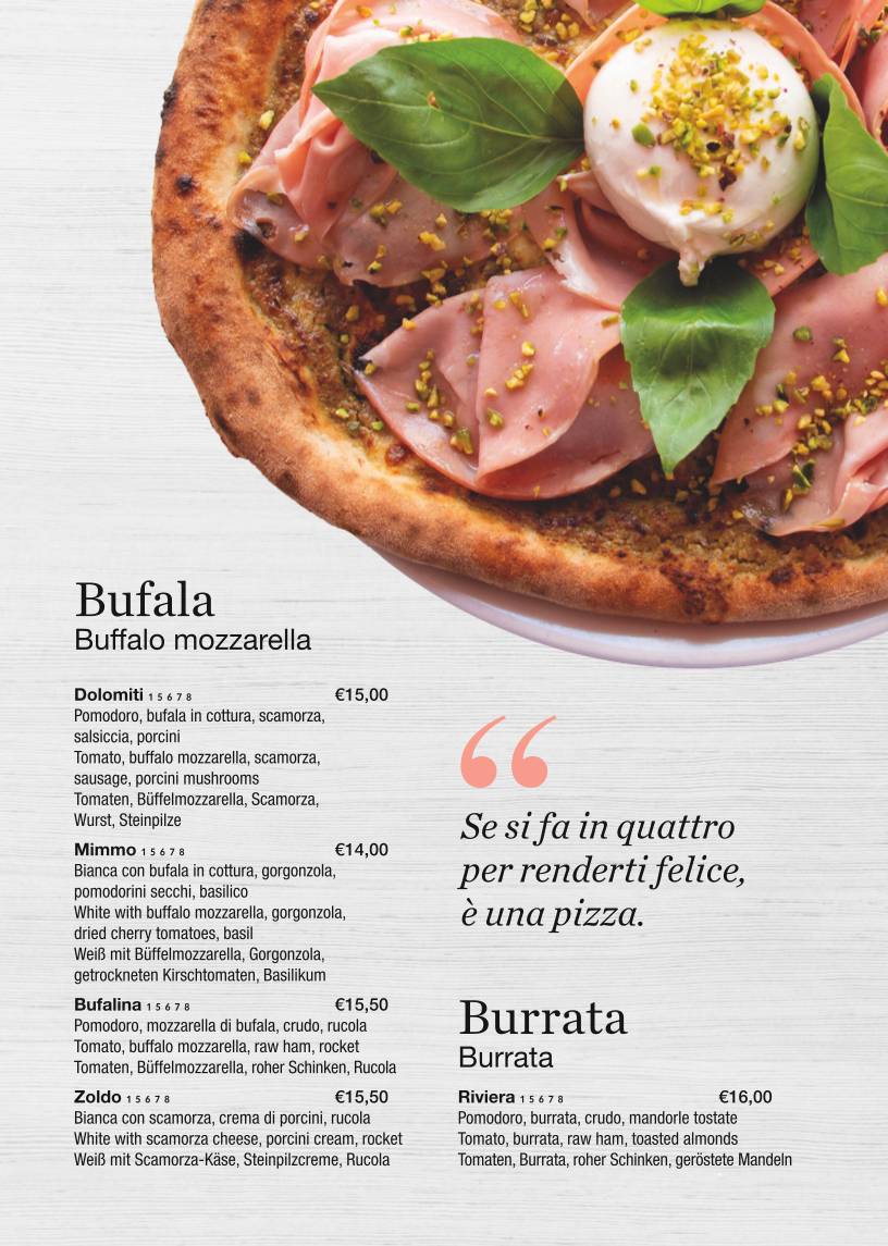 Menu di Cocobongo Bibione 