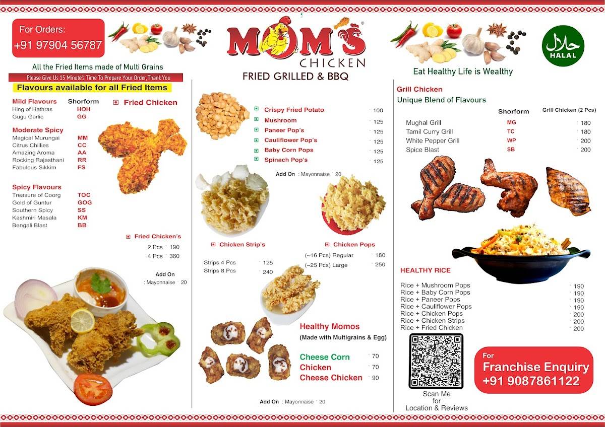 Moms Chicken menu