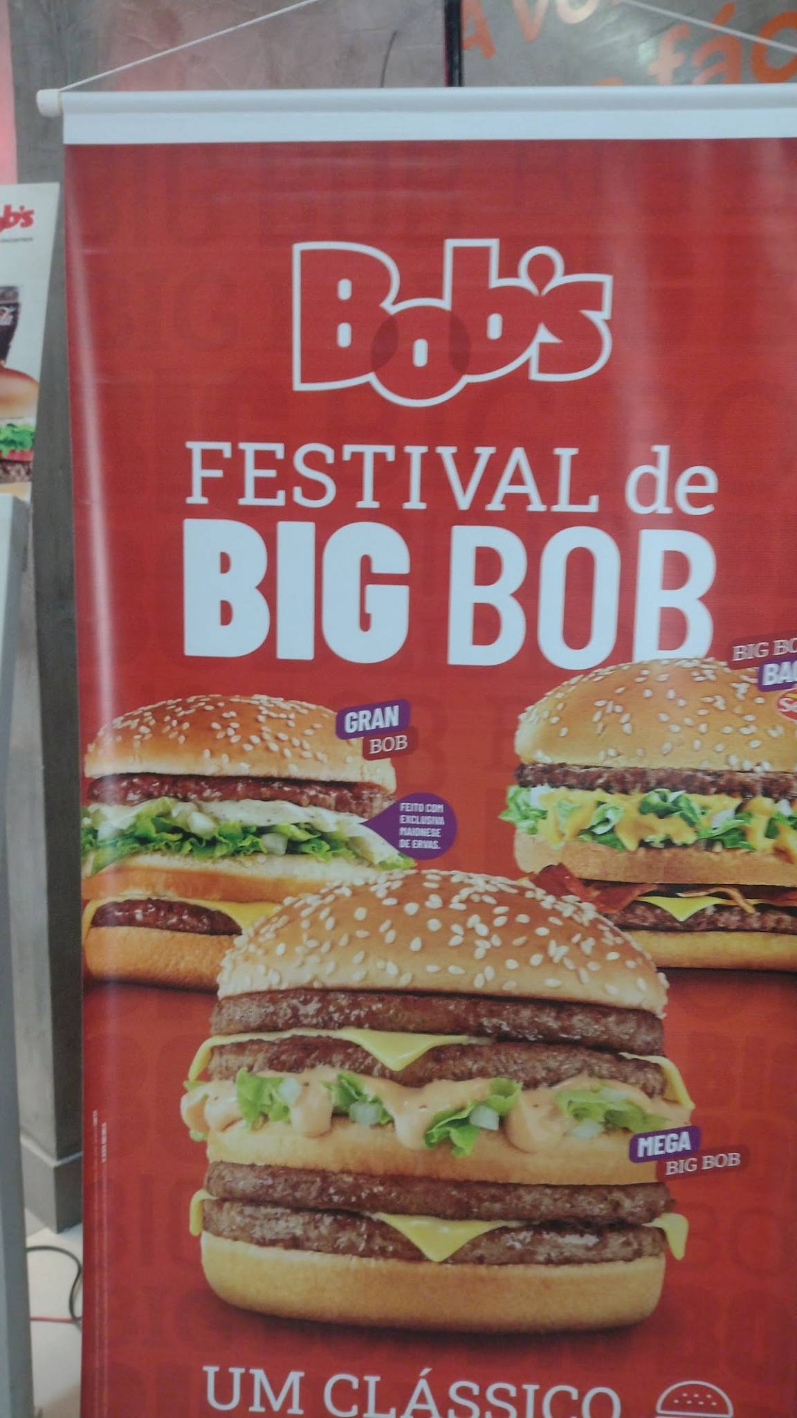 Bob's Burger cardápio