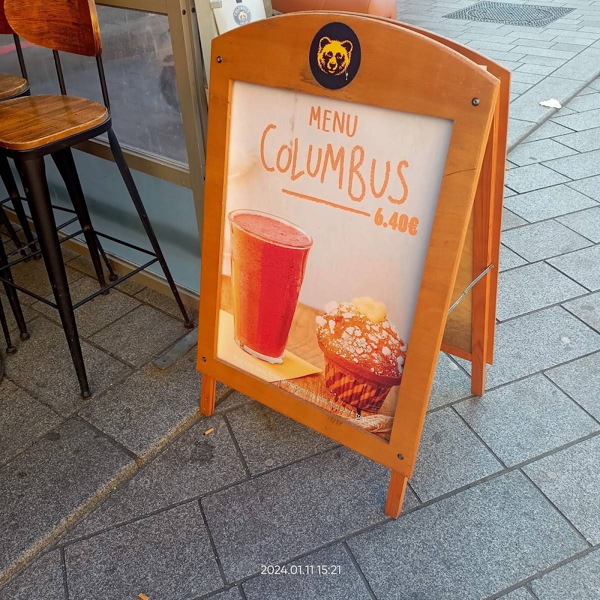 Menu de Columbus Café & Co