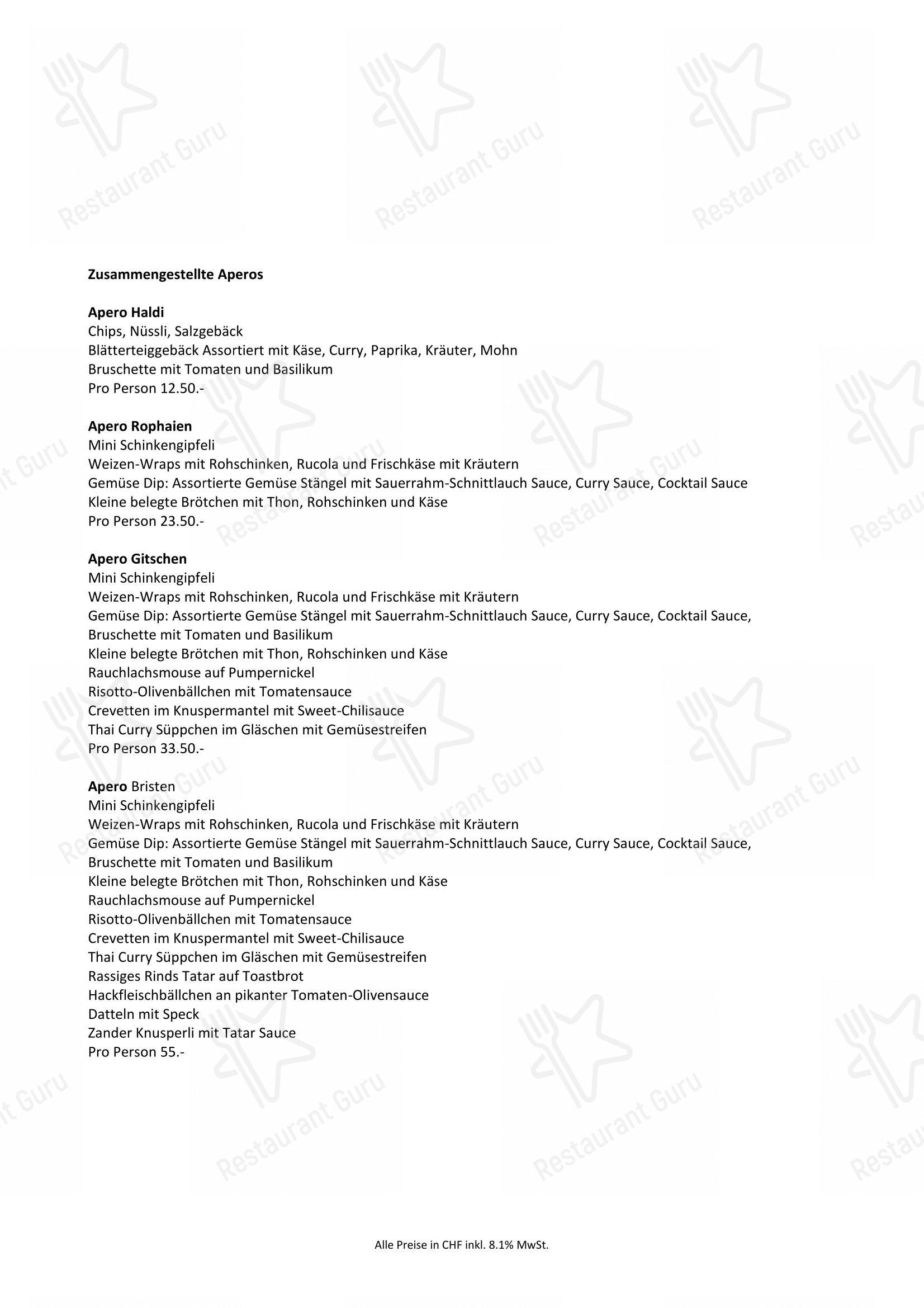 菜单 per Company Lodge AG in Seedorf