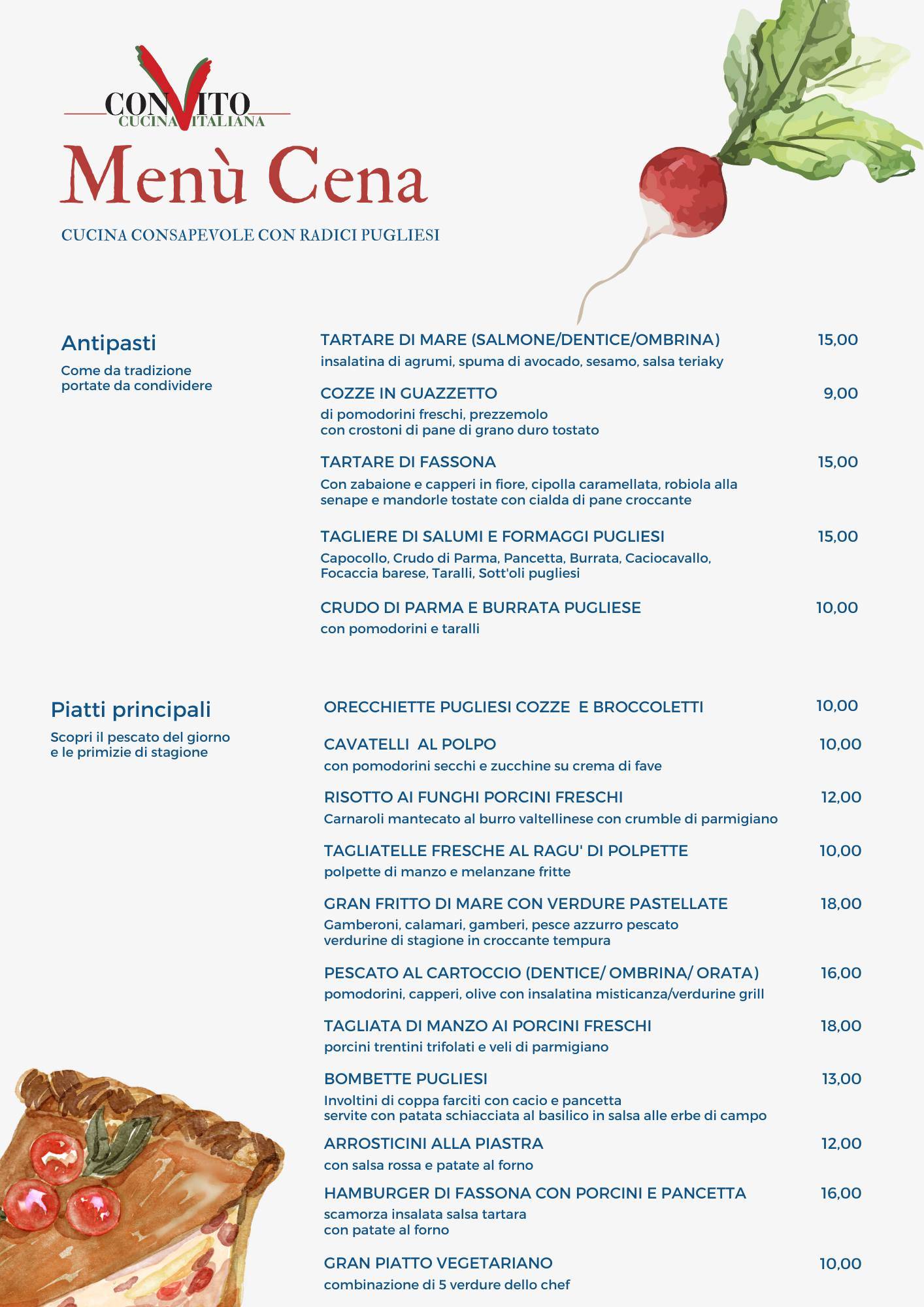 Menu di ConVito 