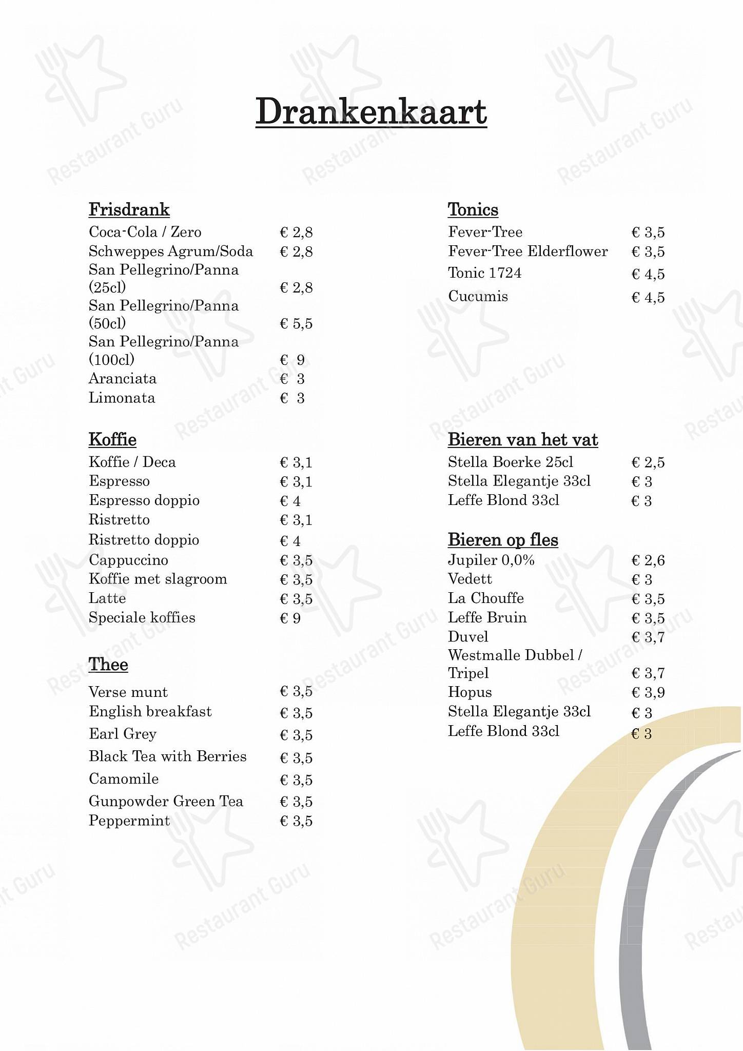 Wine Menu pour Restaurant Condacum restaurant